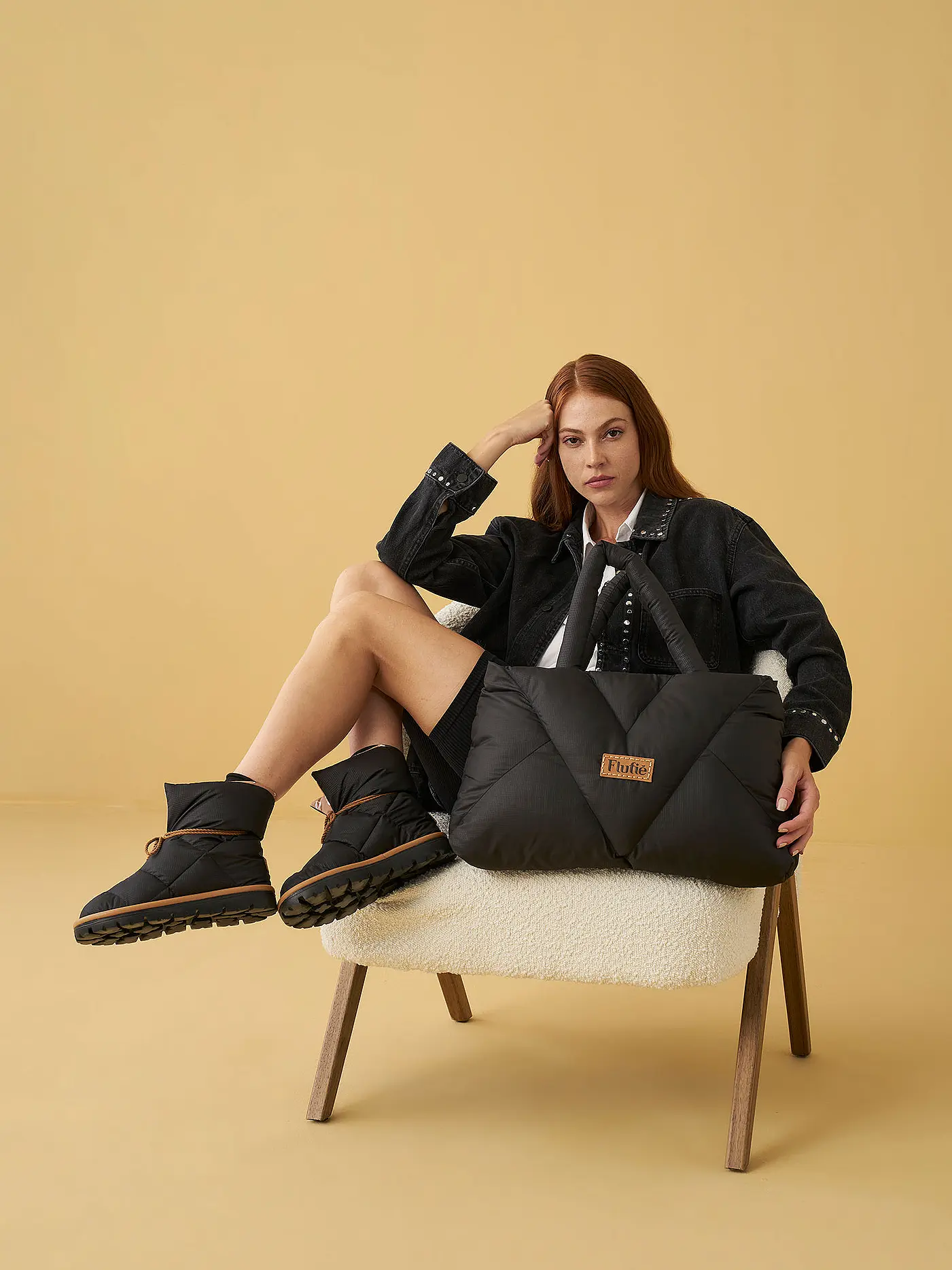 FLUFIE | Snowboots | schwarz