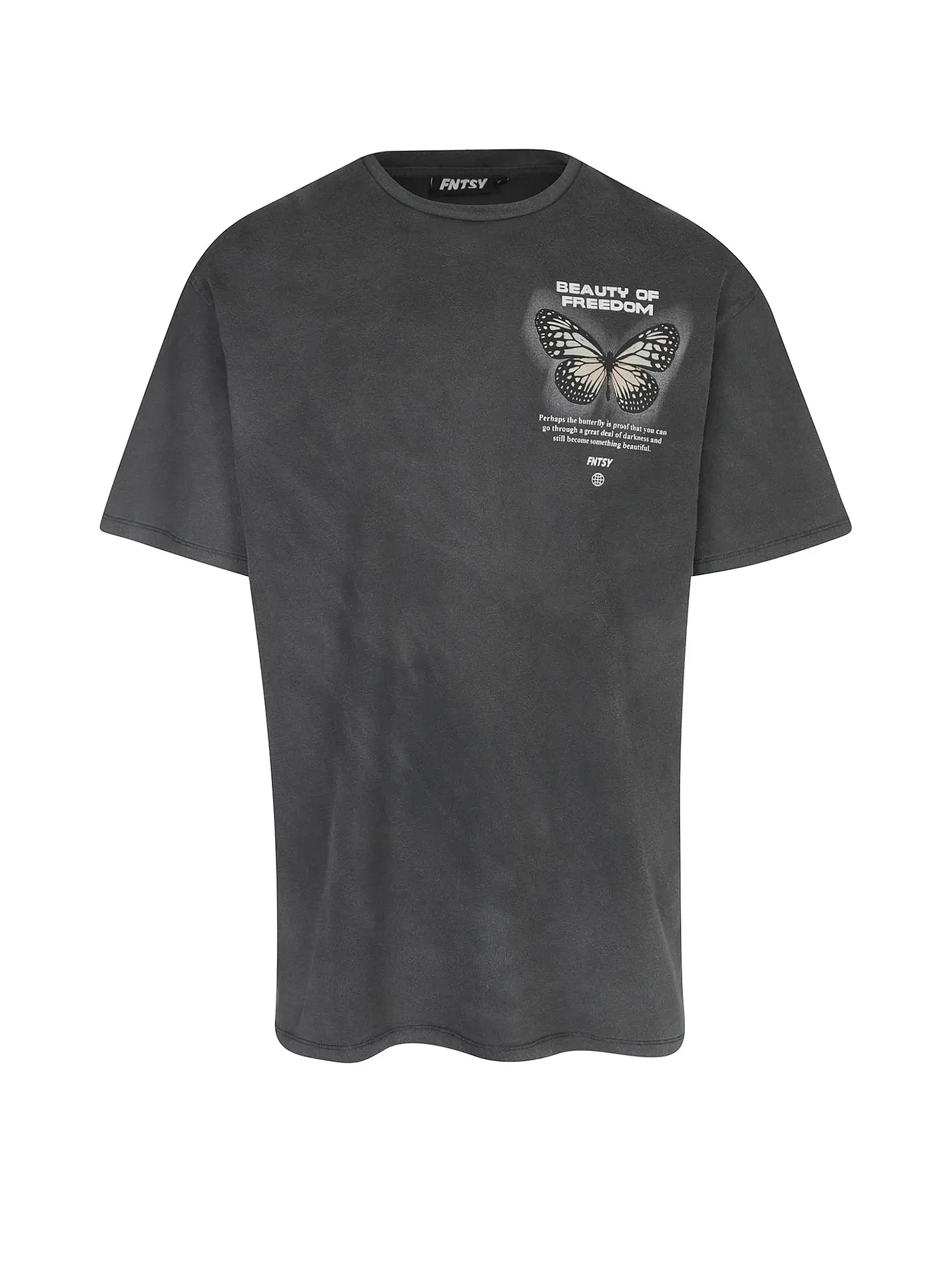 FNTSY | T-Shirt BUTTERFLY | grau