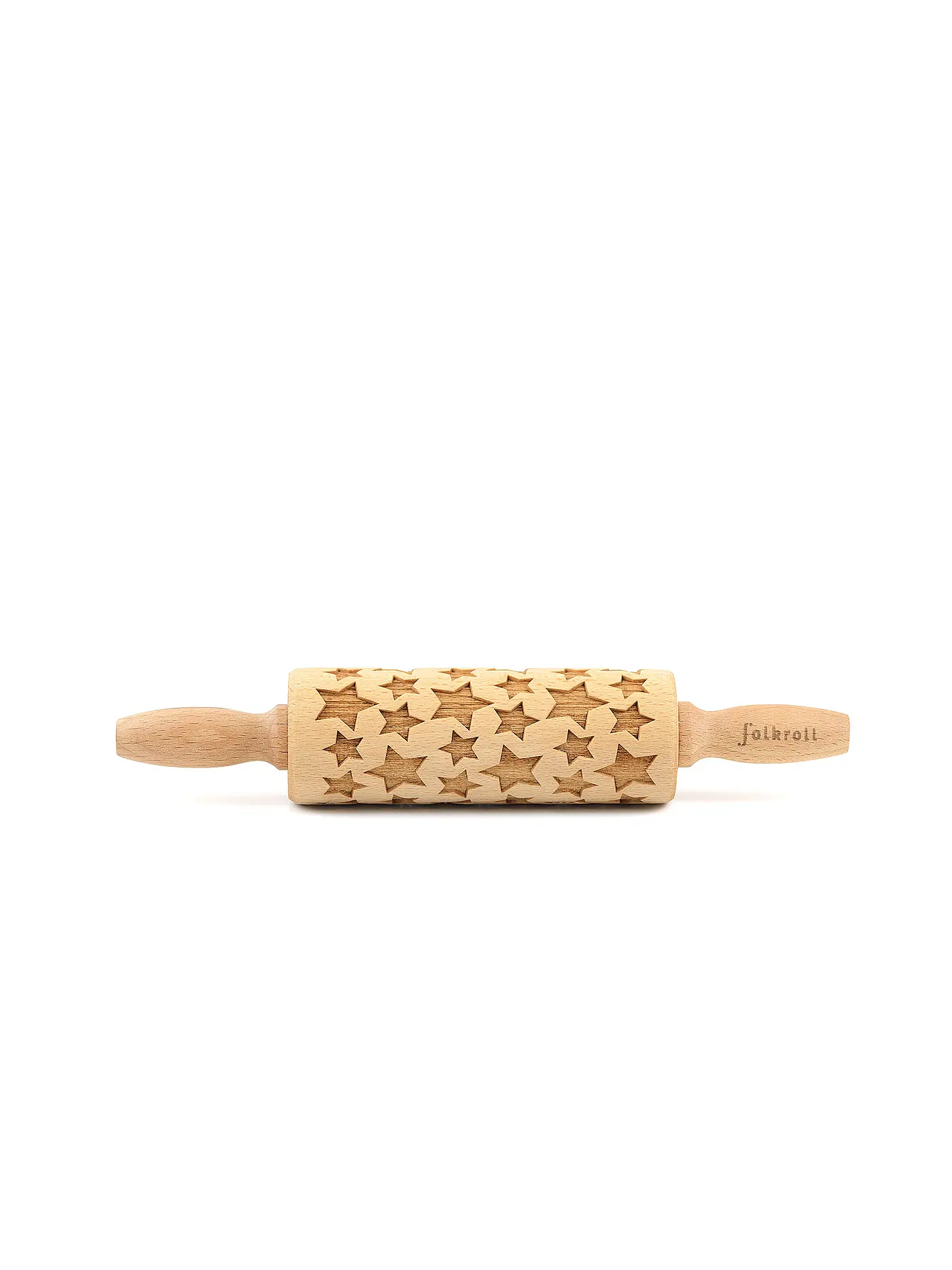FOLKROLL | Teigrolle Sterne 23cm | braun