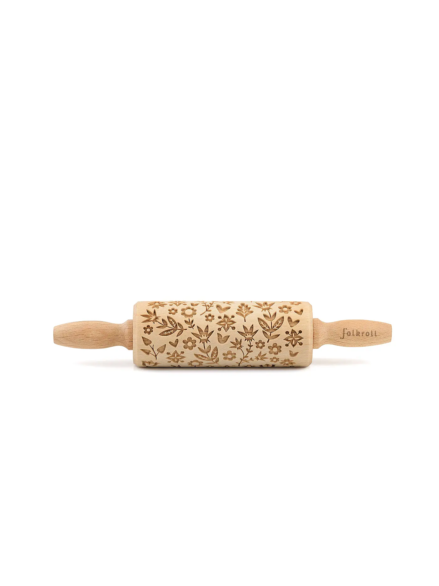FOLKROLL | Teilgrolle Junior 23cm Flower Power | braun