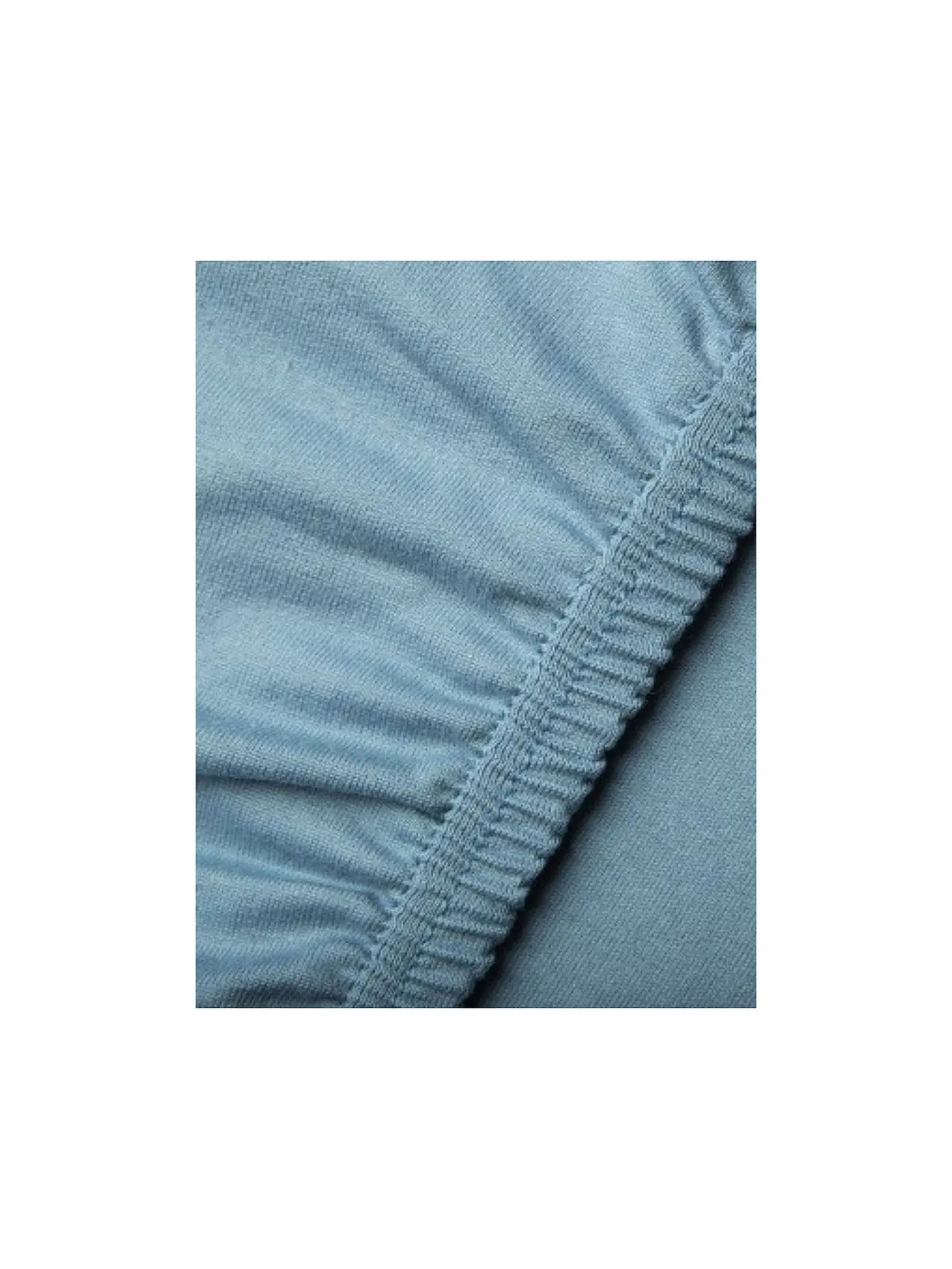 FORMESSE | Jersey-Spannleintuch "Bella Donna" 120/200 cm - 130/220 cm (Olive) | hellblau