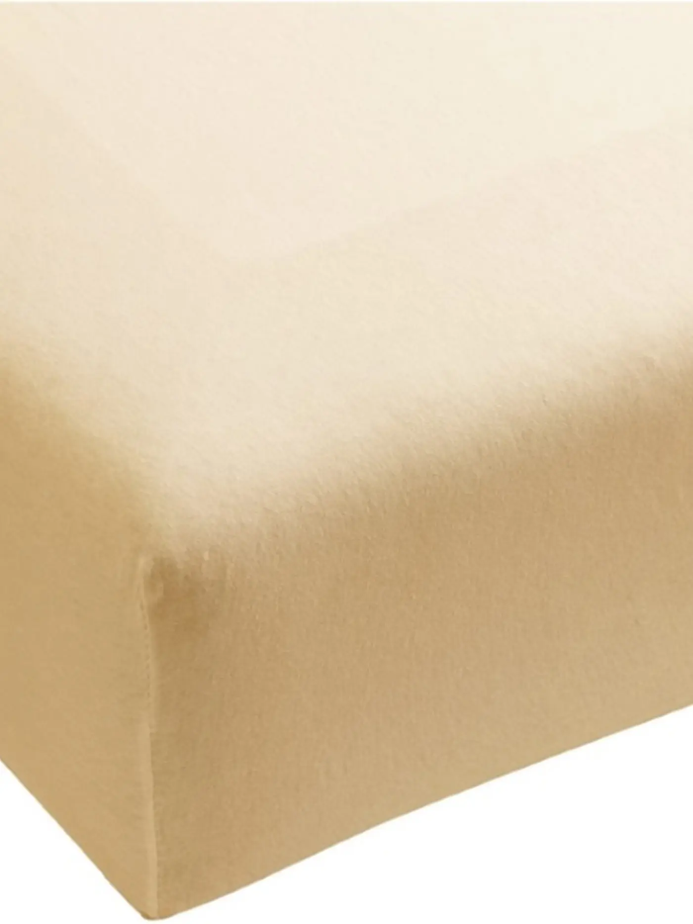 FORMESSE | Jersey-Spannleintuch "Bella Donna" 180/200 cm - 200/220 cm (Goldgelb) | beige