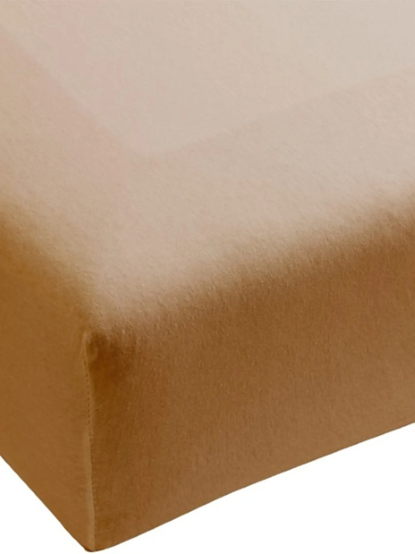 FORMESSE | Jersey-Spannleintuch "Bella Donna" 180/200 cm - 200/220 cm (Goldgelb) | beige