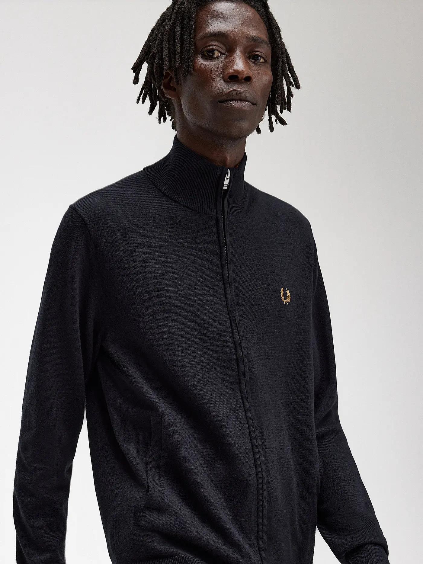 FRED PERRY | Strickjacke  | schwarz