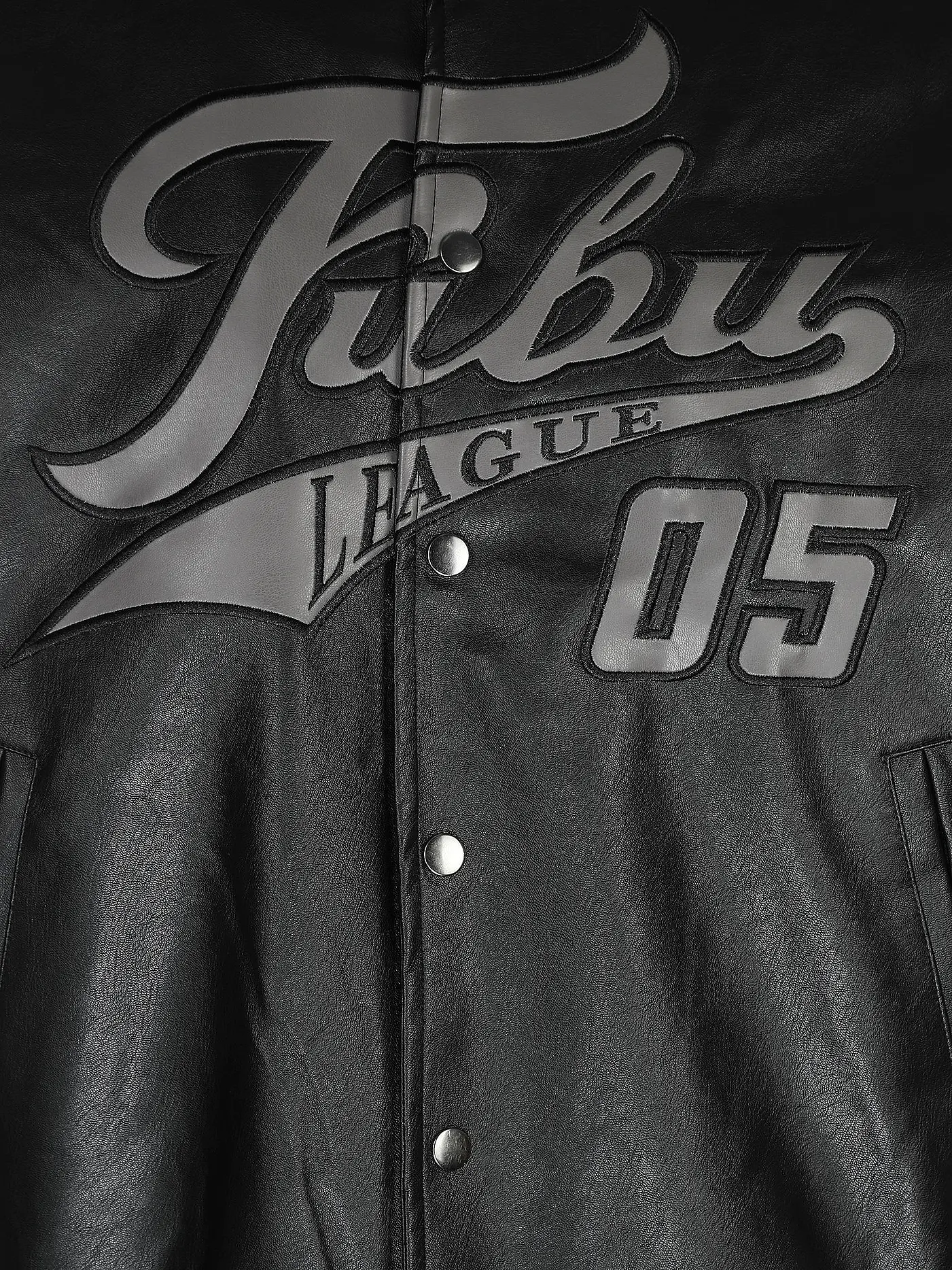 FUBU | Blouson in Lederoptik | schwarz