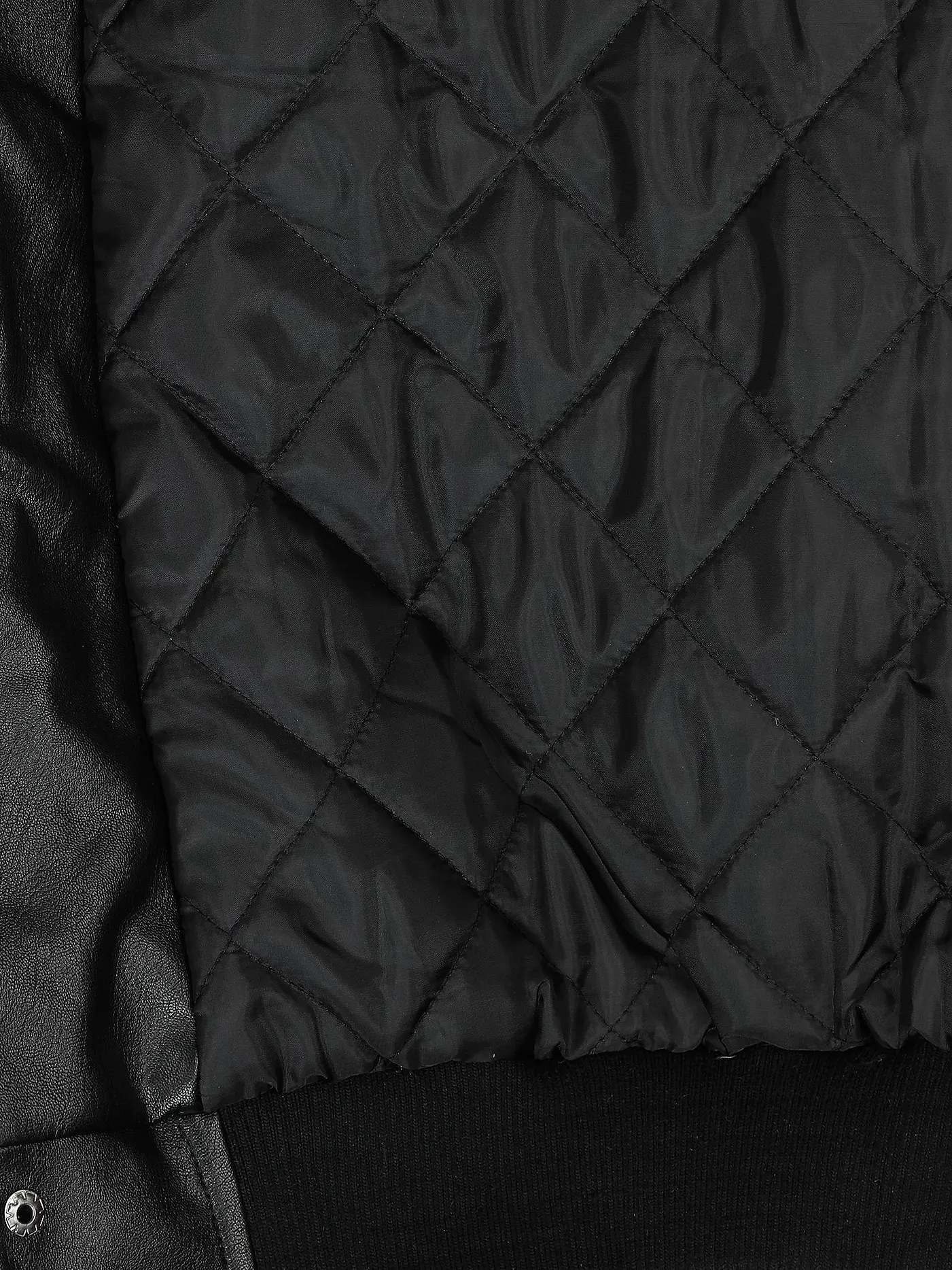 FUBU | Blouson in Lederoptik | schwarz