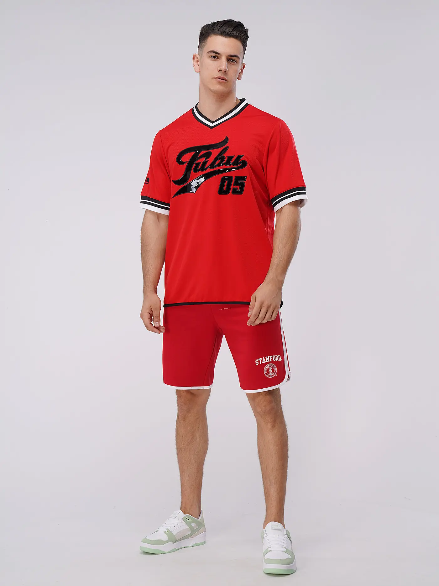 FUBU | T-Shirt VARSITY | rot
