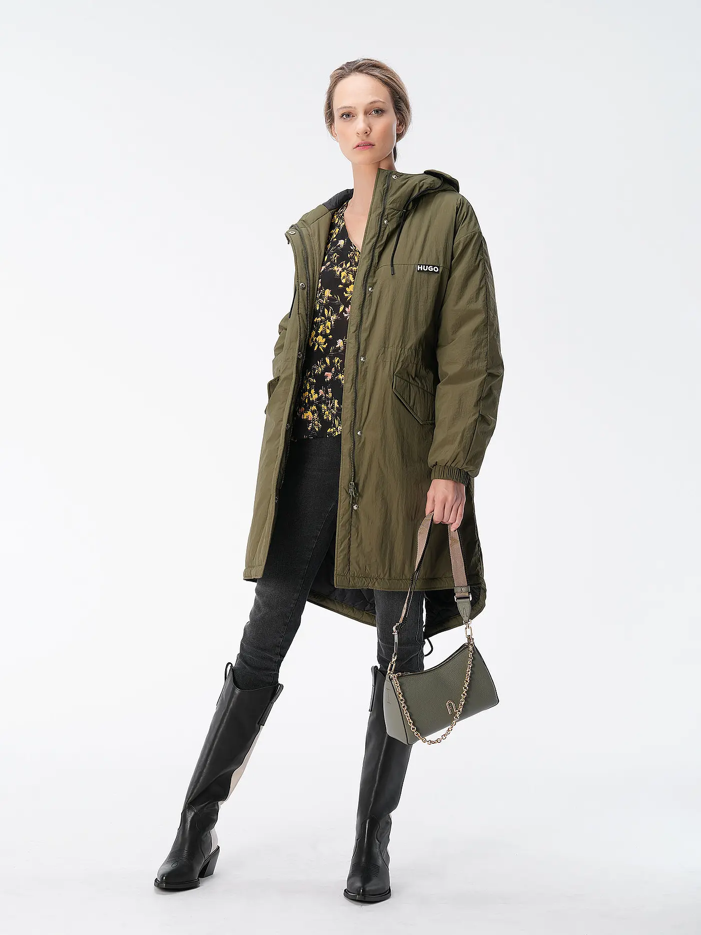 FURLA | Ledertasche - Mini Bag PRIMULA XSmall | olive