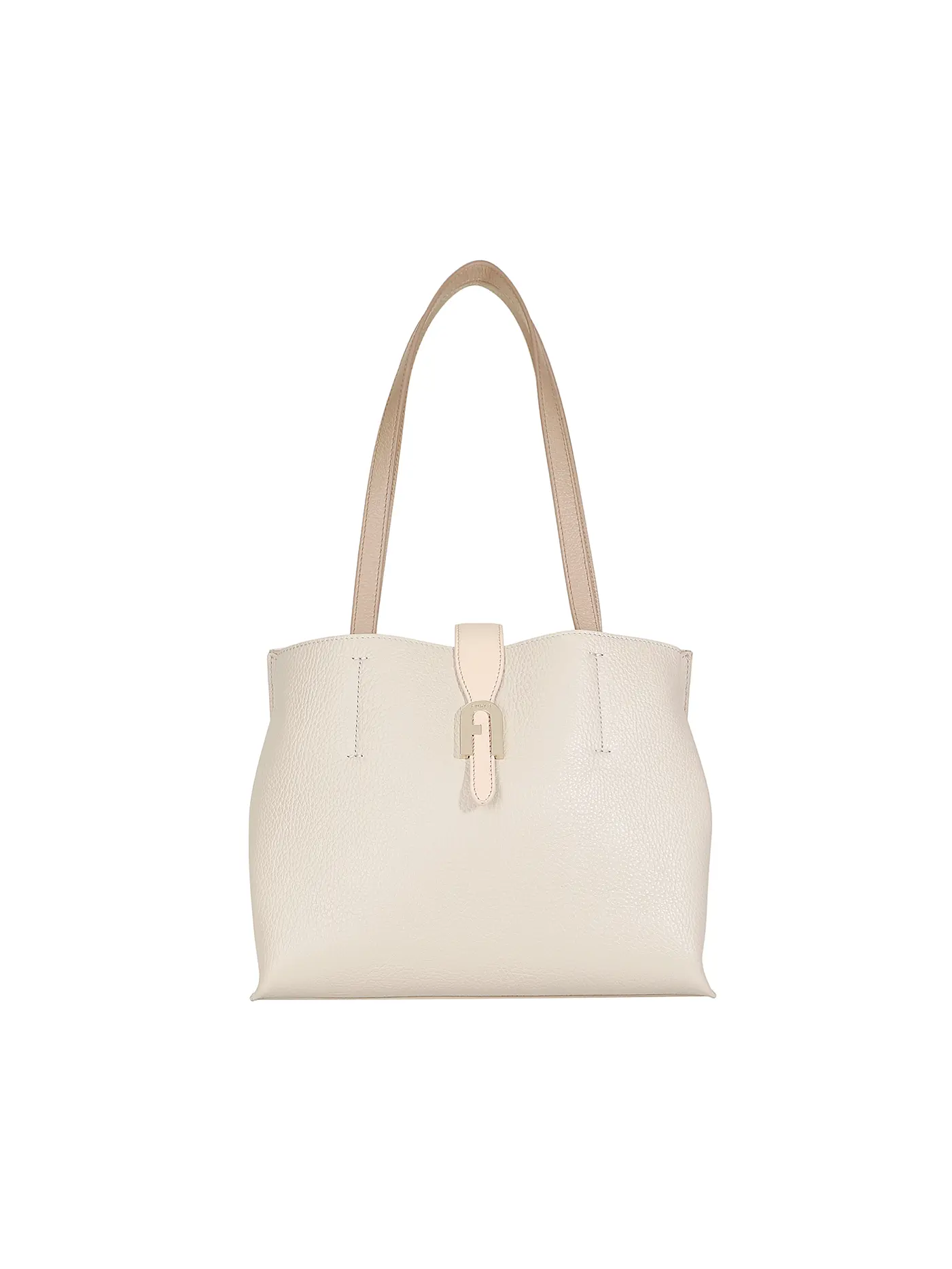 FURLA | Ledertasche - Shopper SOFIA Medium | beige