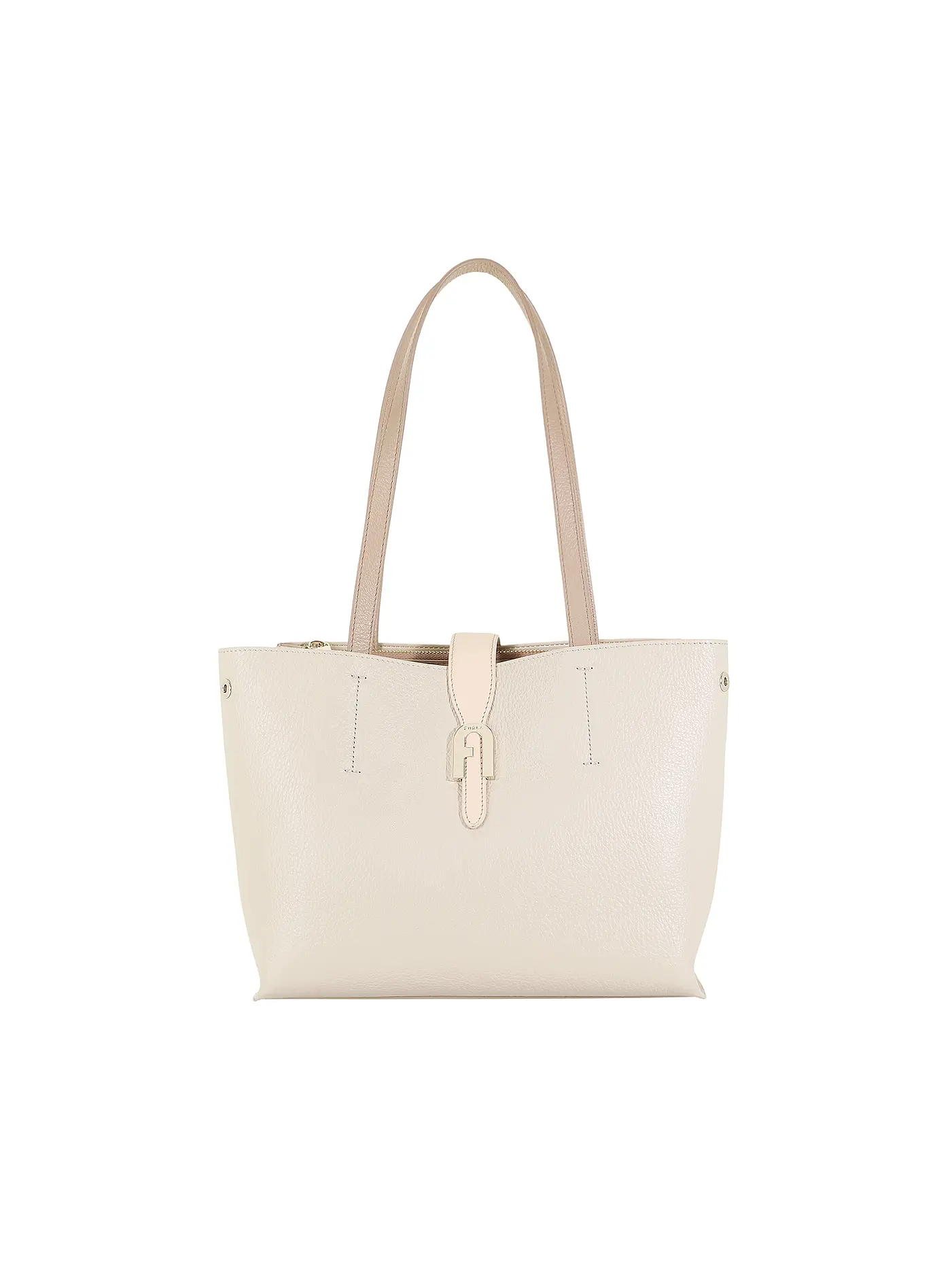 FURLA | Ledertasche - Shopper SOFIA Medium | beige