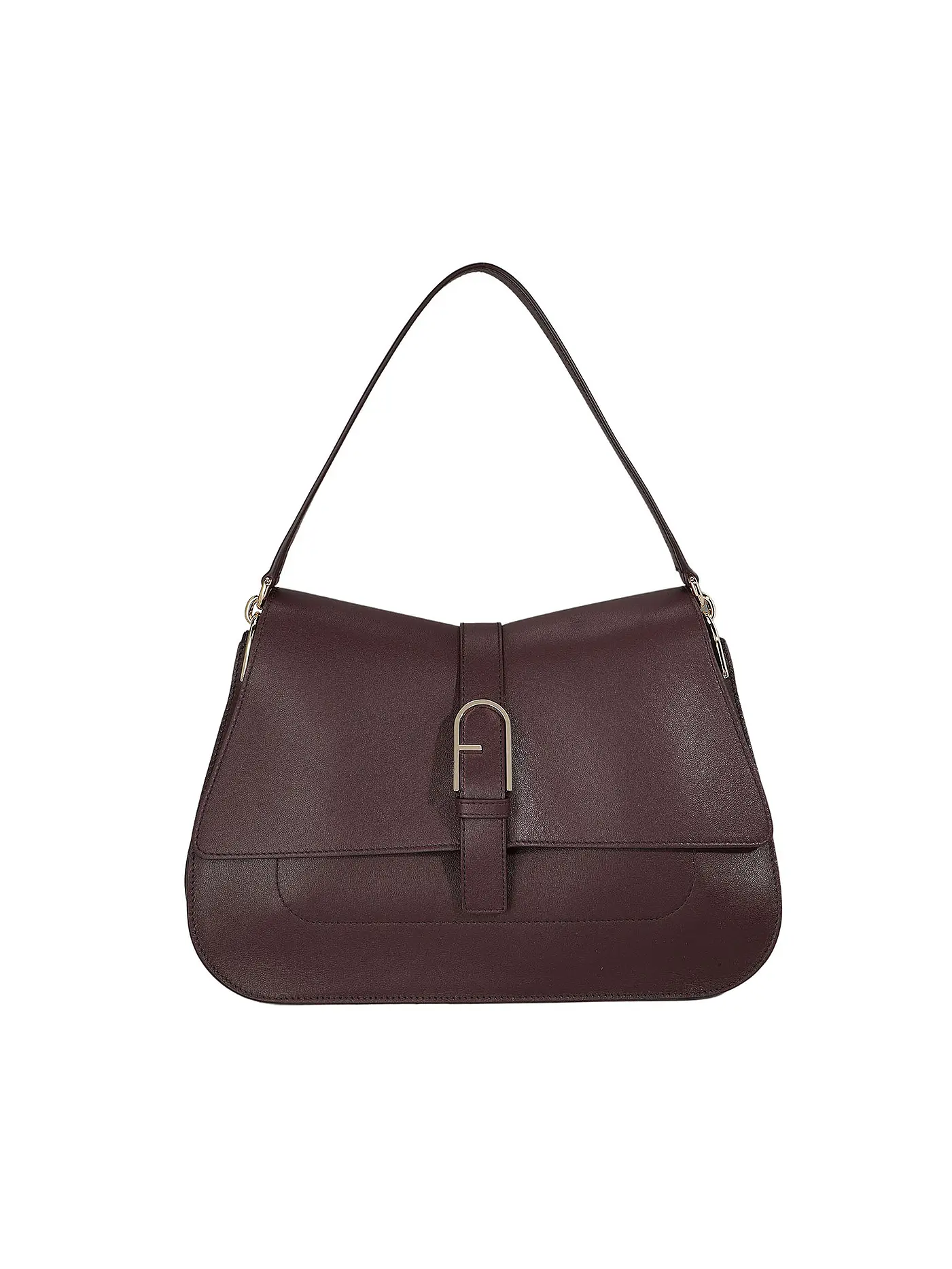 FURLA | Ledertasche - Umhängetasche FLOW Large | beere