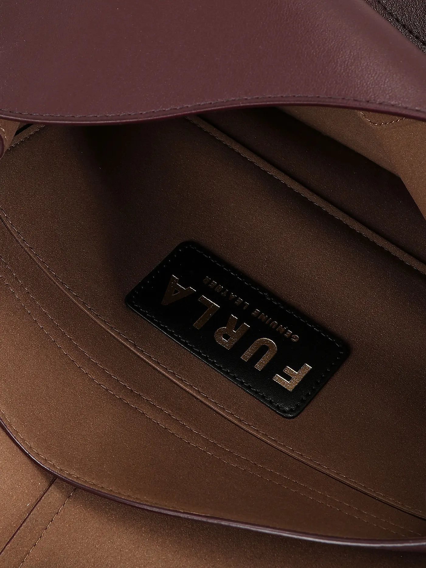 FURLA | Ledertasche - Umhängetasche FLOW Large | beere