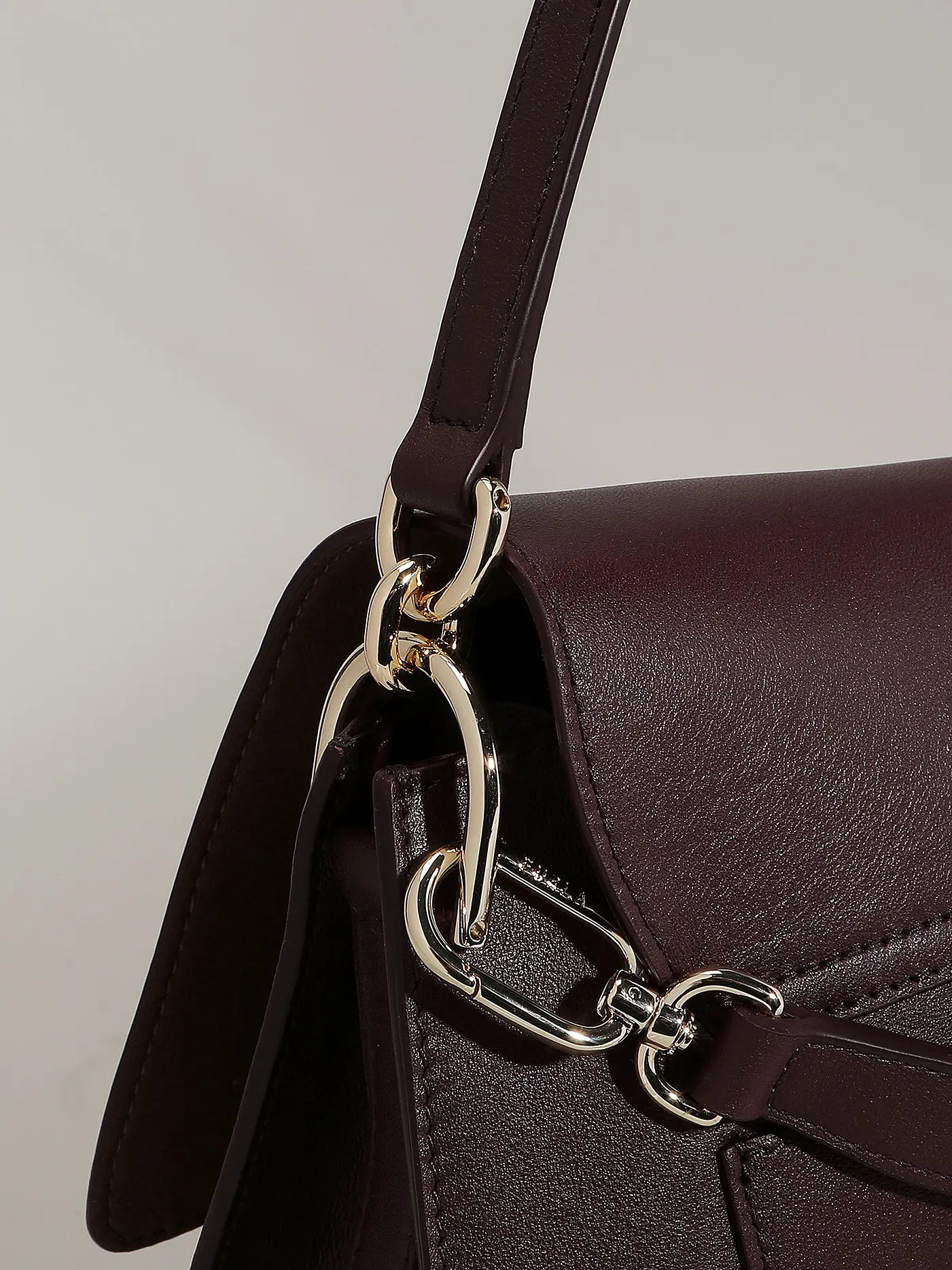 FURLA | Ledertasche - Umhängetasche FLOW Large | beere