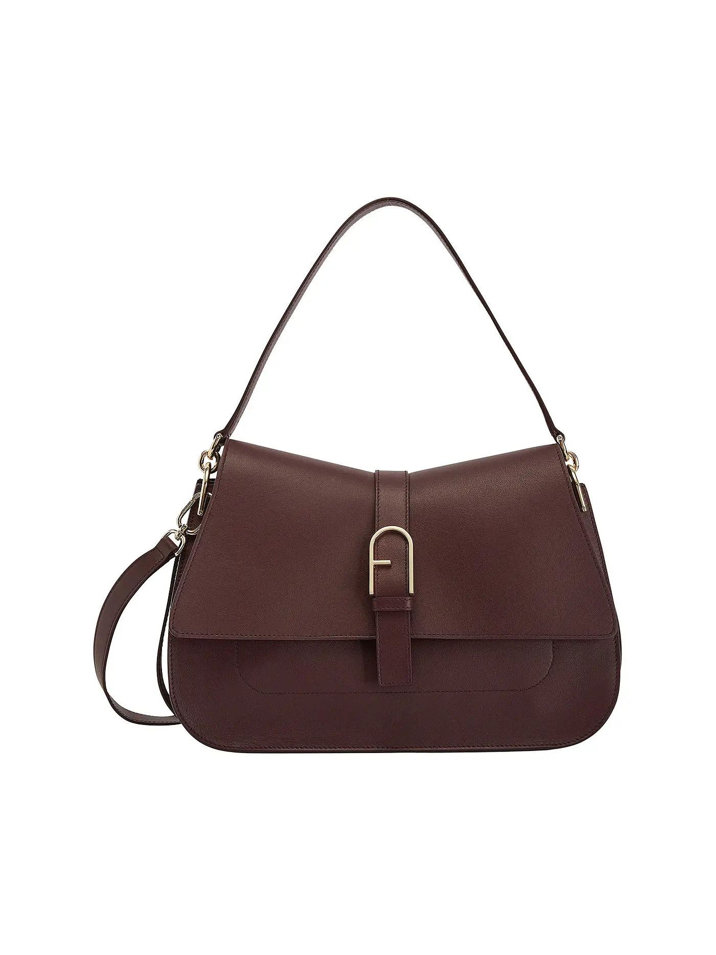 FURLA | Ledertasche - Umhängetasche FLOW Large | beere
