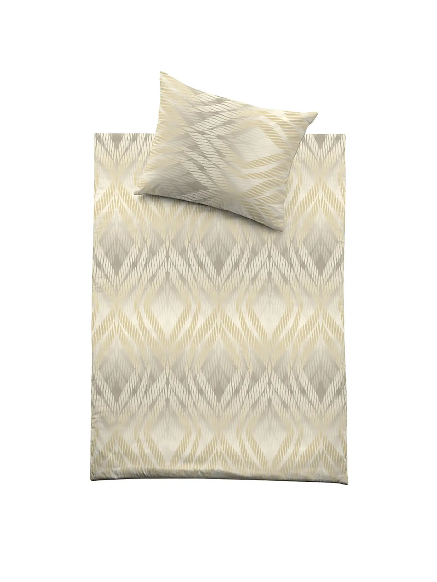 FUSSENEGGER | Satin Bettwäsche SCHWEIZER SATIN 70x90cm/140x220cm Creme | creme