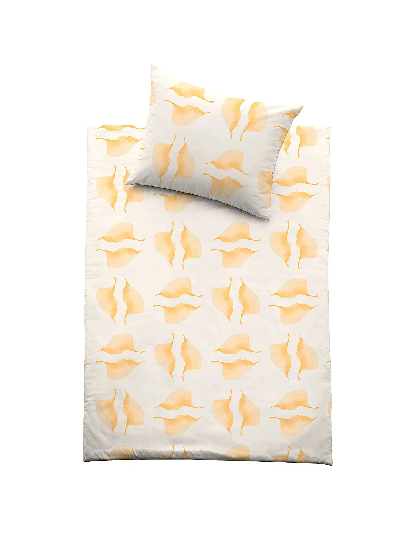 FUSSENEGGER | Satin-Bettwäsche Carola kbA 70x90cm/140x200cm Gelb | gelb