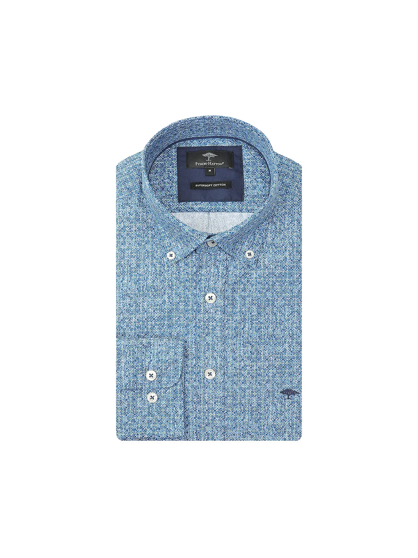 FYNCH HATTON | Hemd Casual Fit | grün
