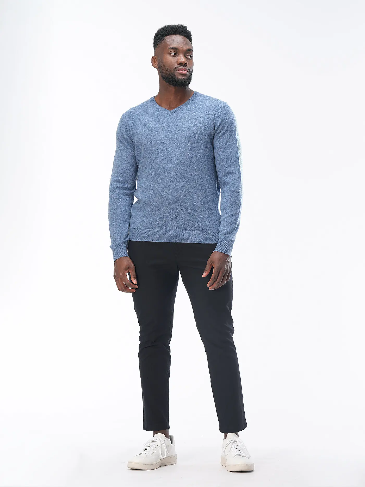 FYNCH HATTON | Kaschmirpullover  | blau