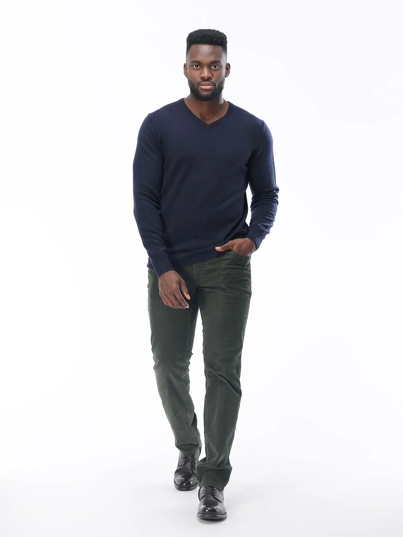 FYNCH HATTON | Kaschmirpullover  | dunkelblau
