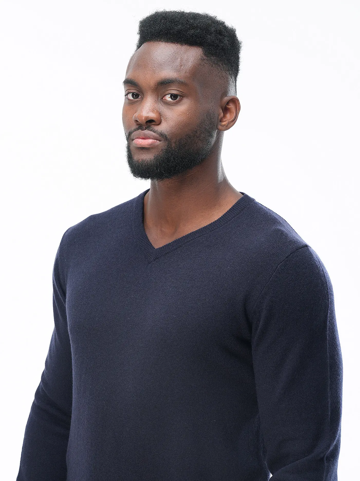 FYNCH HATTON | Kaschmirpullover  | dunkelblau