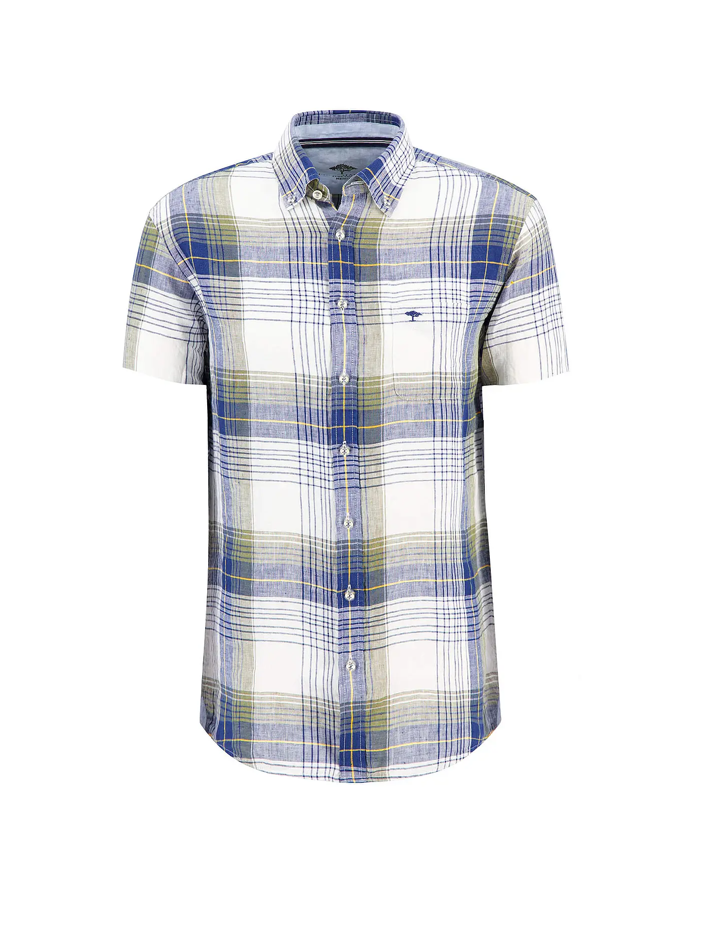 FYNCH HATTON | Leinenhemd Regular Fit  | hellblau