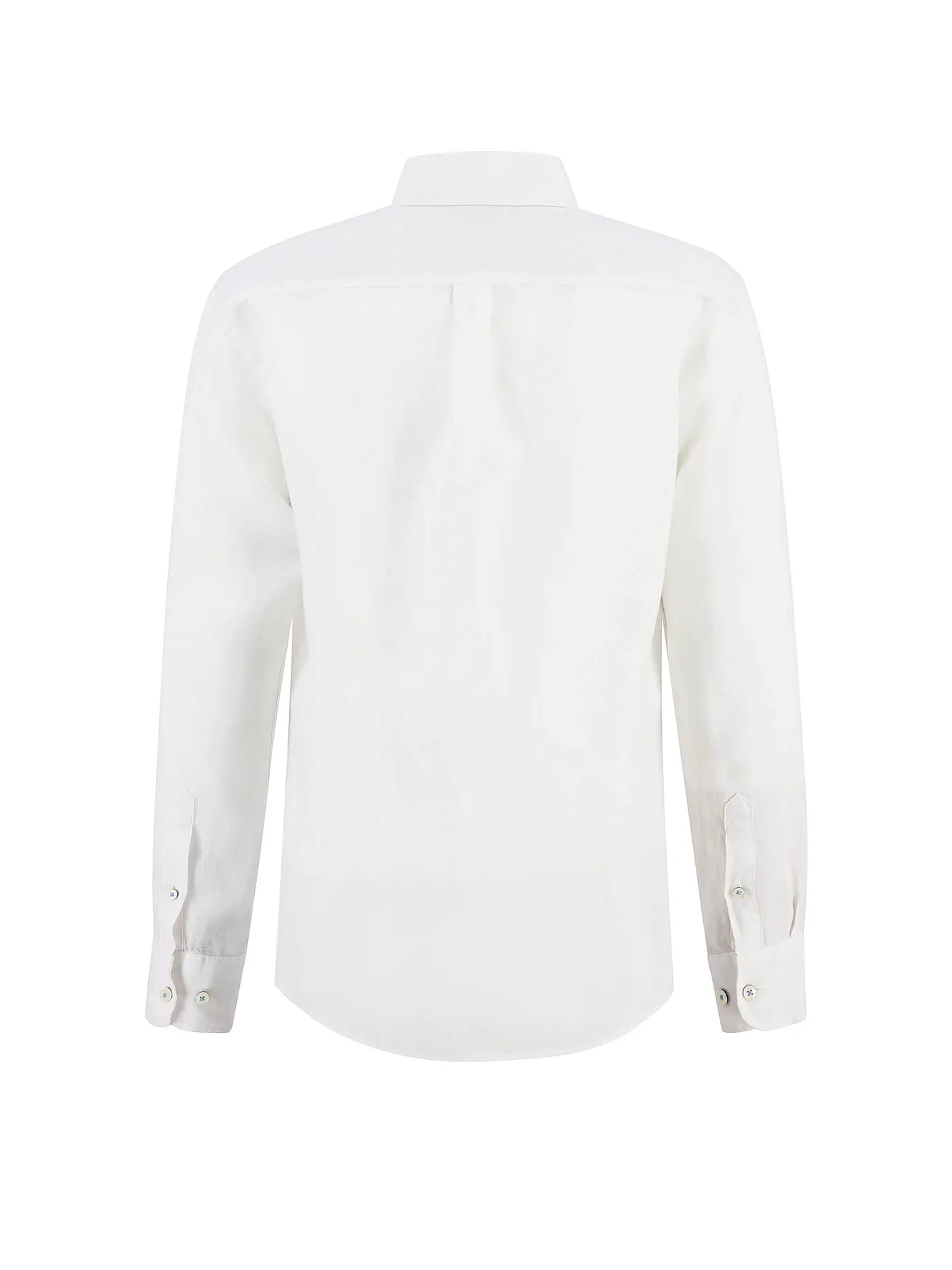 FYNCH HATTON | Leinenhemd Regular Fit | weiss