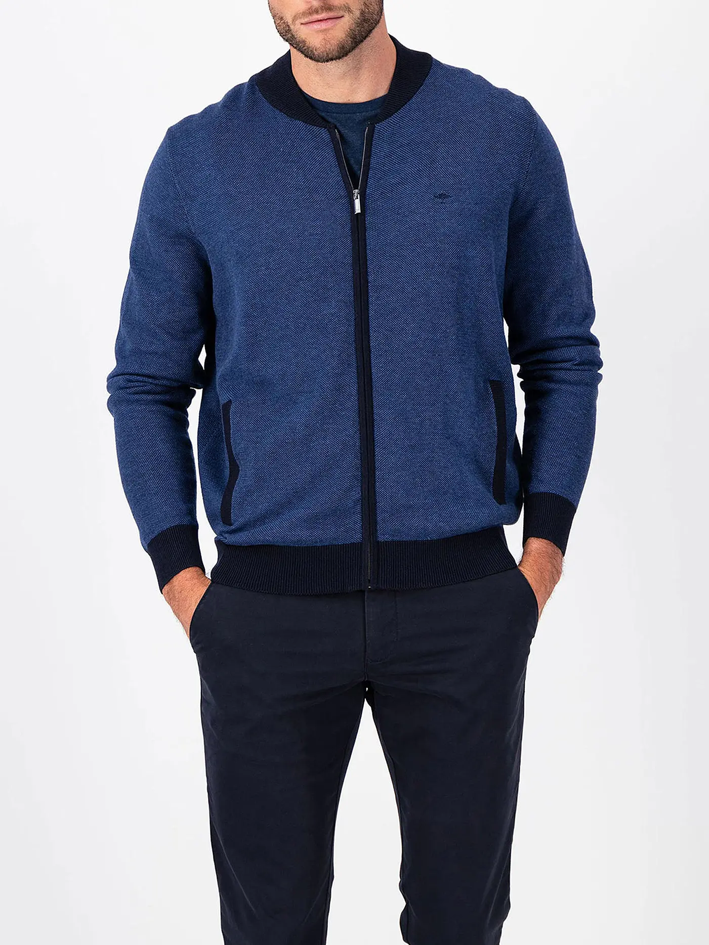 FYNCH HATTON | Strickjacke | dunkelblau