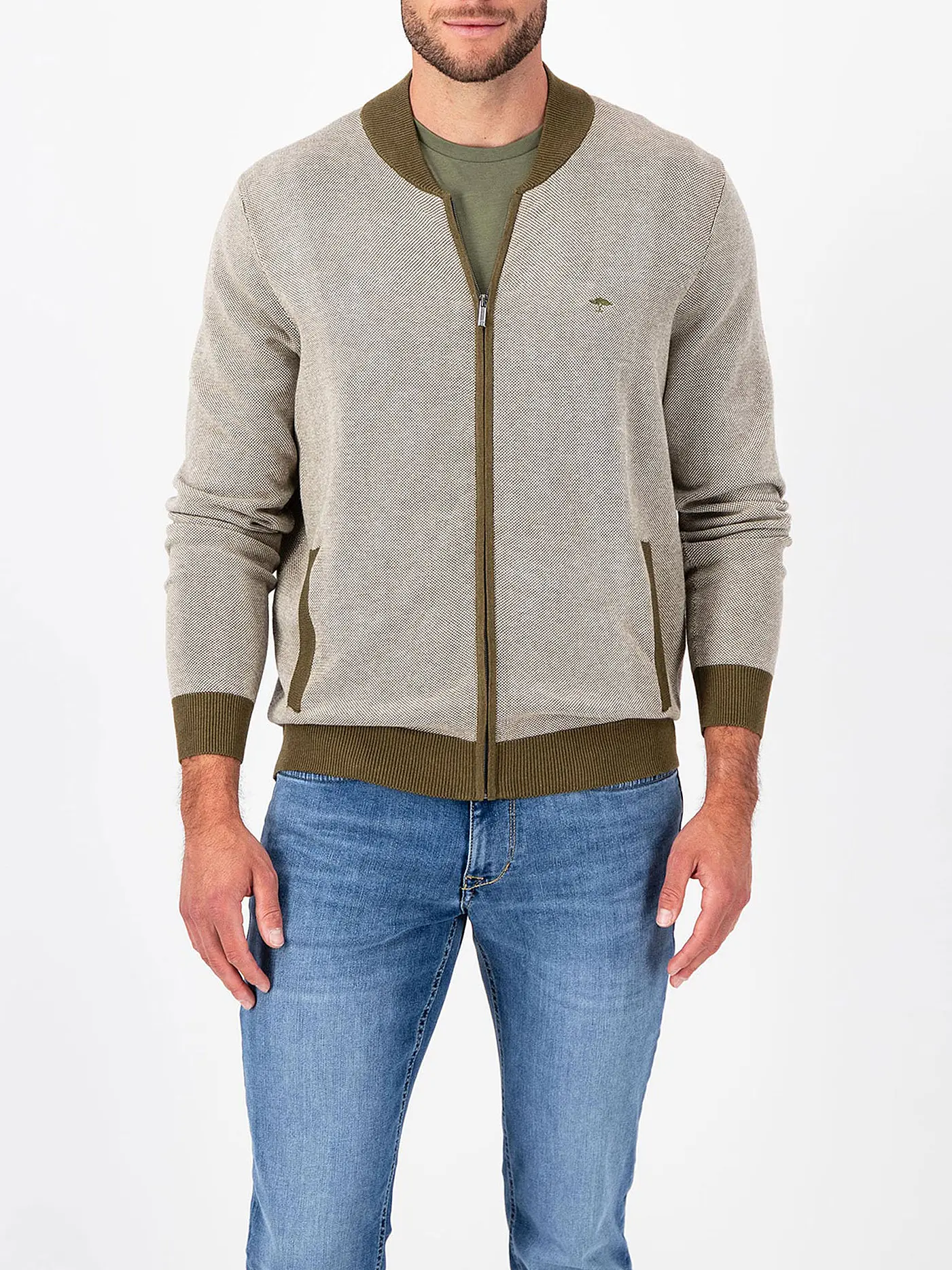 FYNCH HATTON | Strickjacke | olive