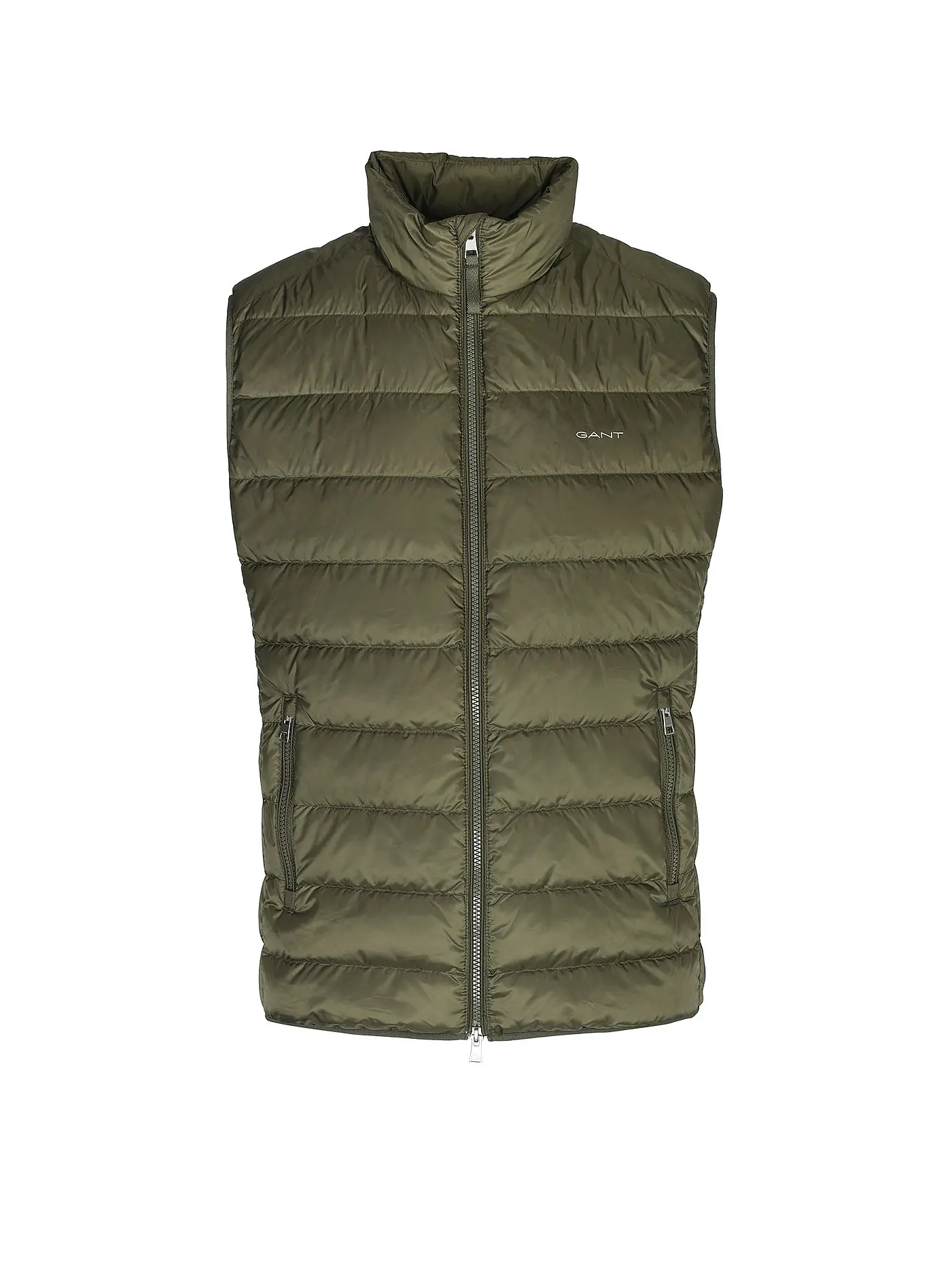 GANT | Daunensteppgilet | dunkelgrün