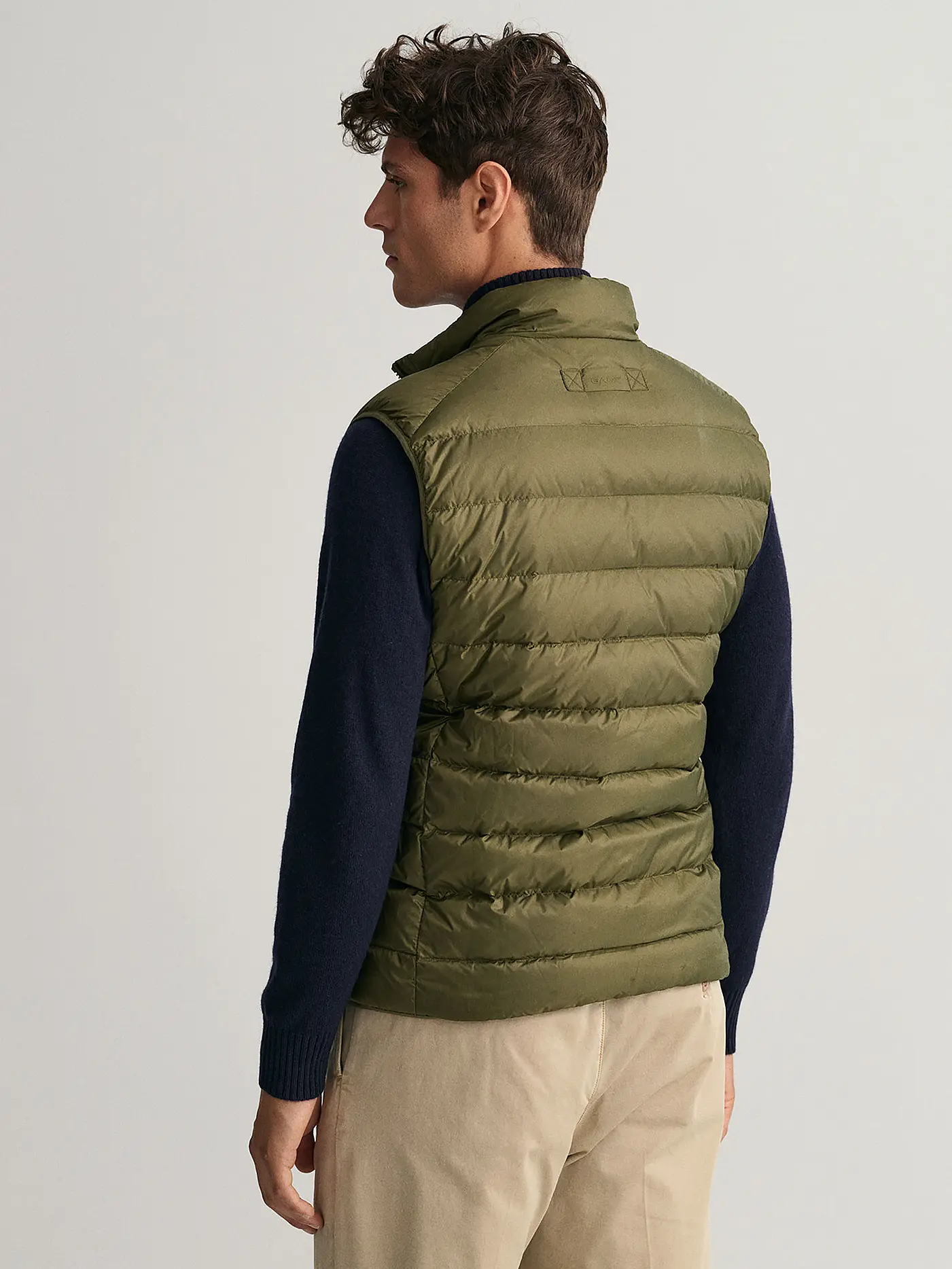 GANT | Daunensteppgilet | dunkelgrün