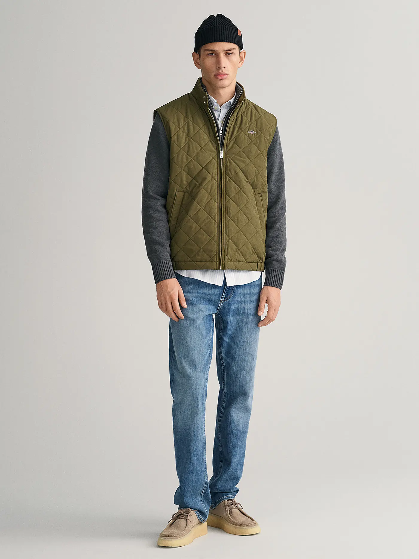 GANT | Steppgilet | olive
