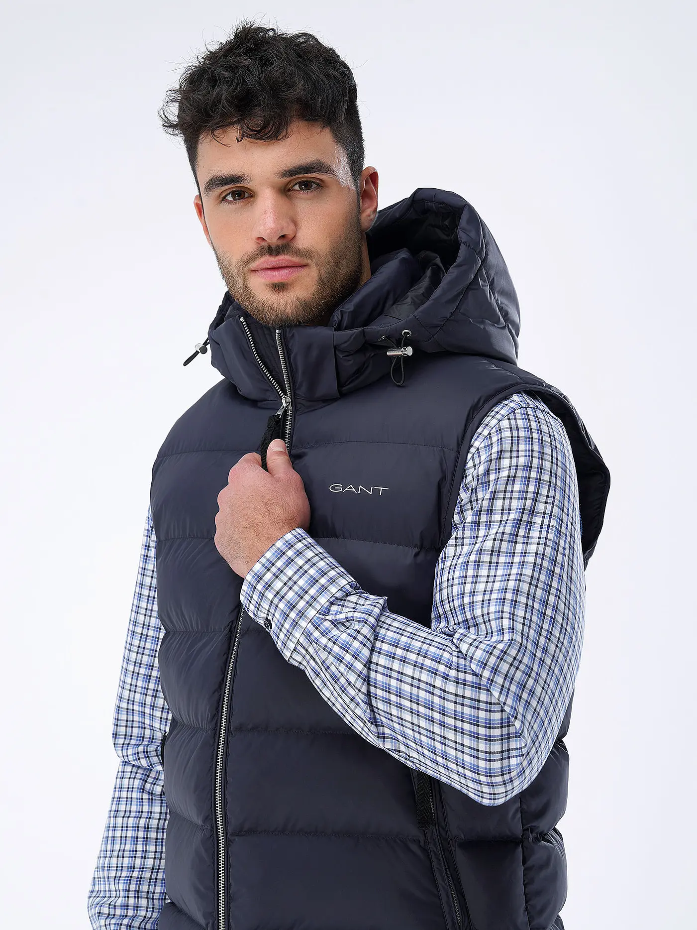 GANT | Steppgilet | dunkelblau