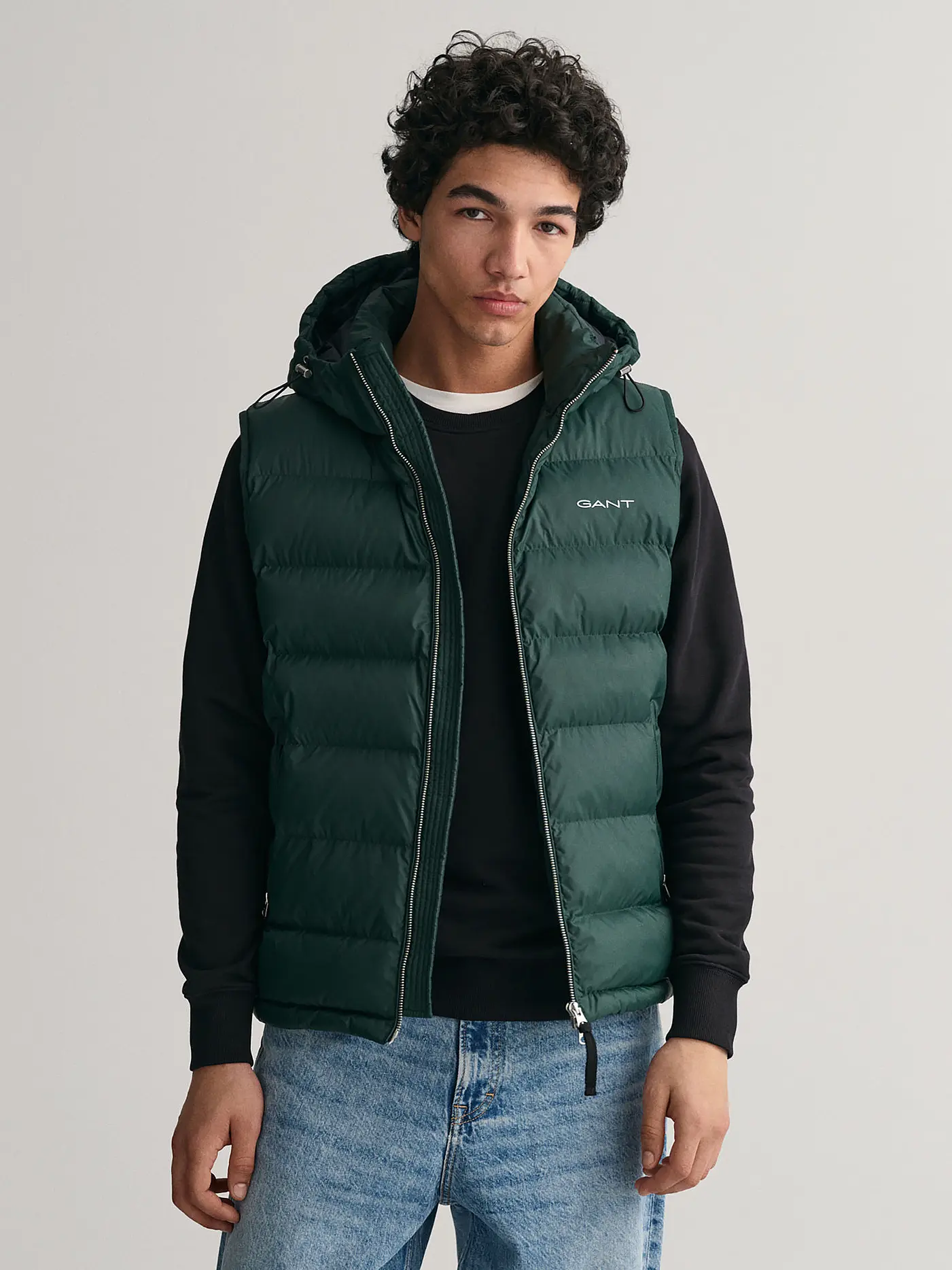 GANT | Steppgilet | dunkelgrün