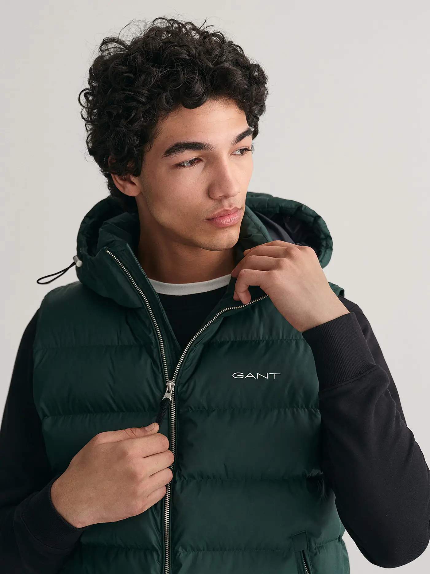 GANT | Steppgilet | dunkelgrün