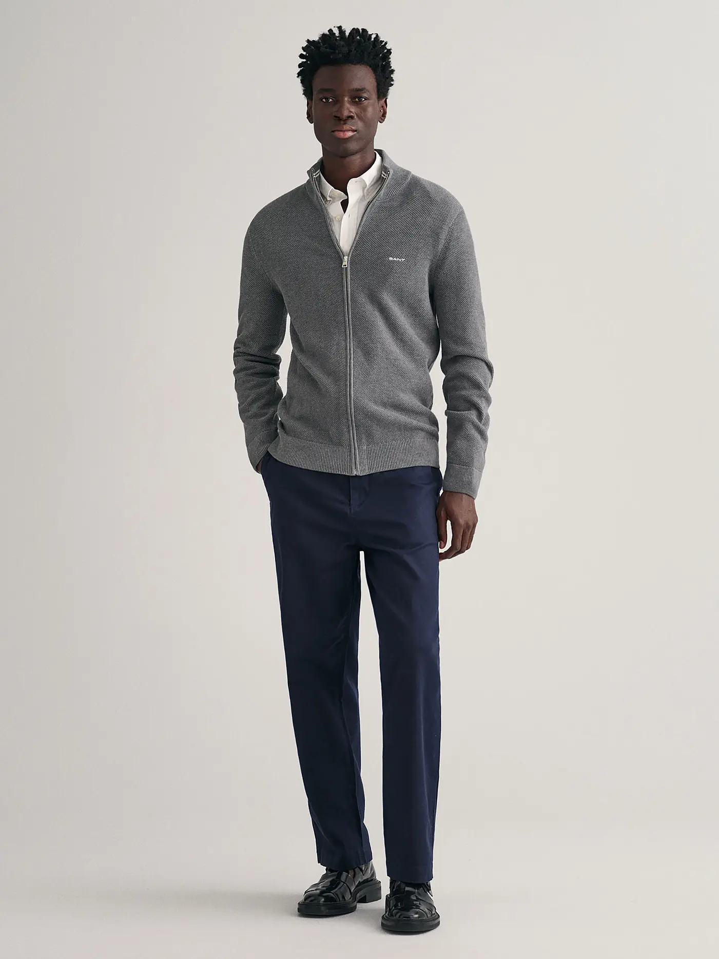 GANT | Strickjacke | hellgrau