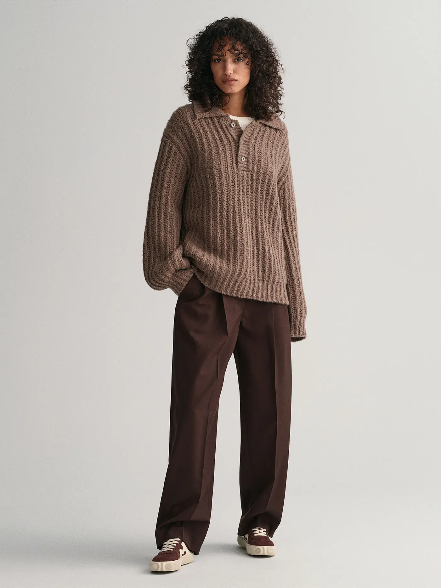 GANT | Troyer Pullover | braun