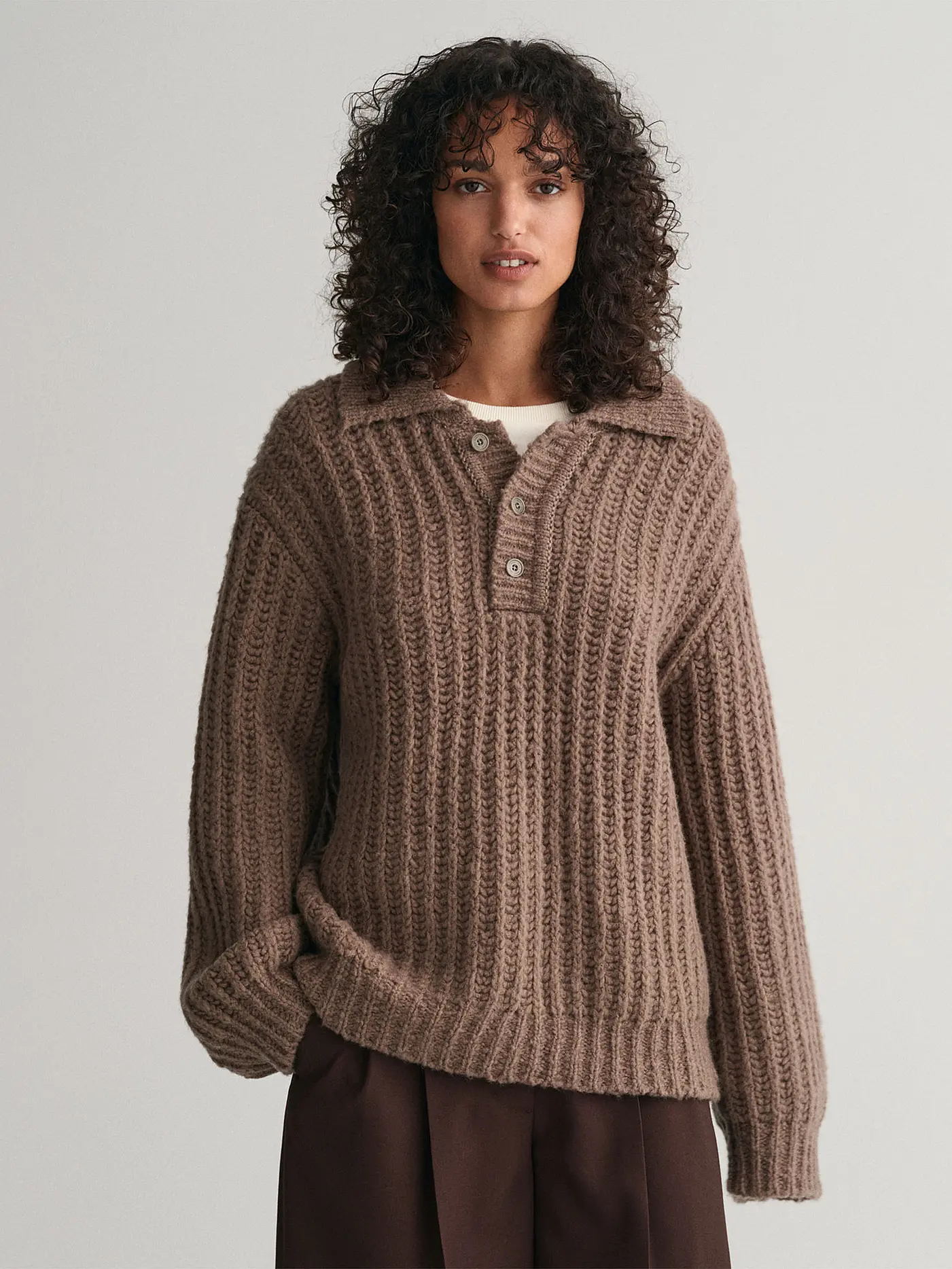 GANT | Troyer Pullover | braun