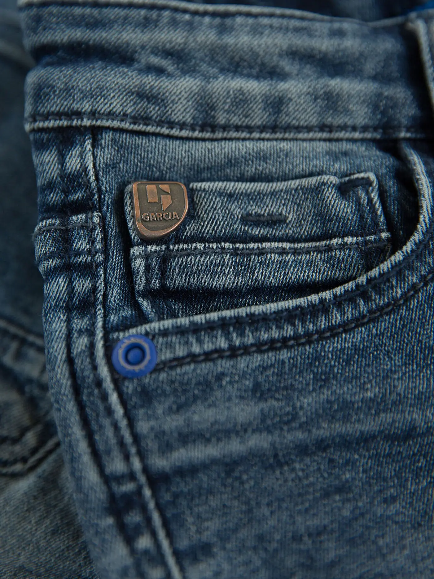 GARCIA | Jungen Jeansbermuda Slim Fit | blau