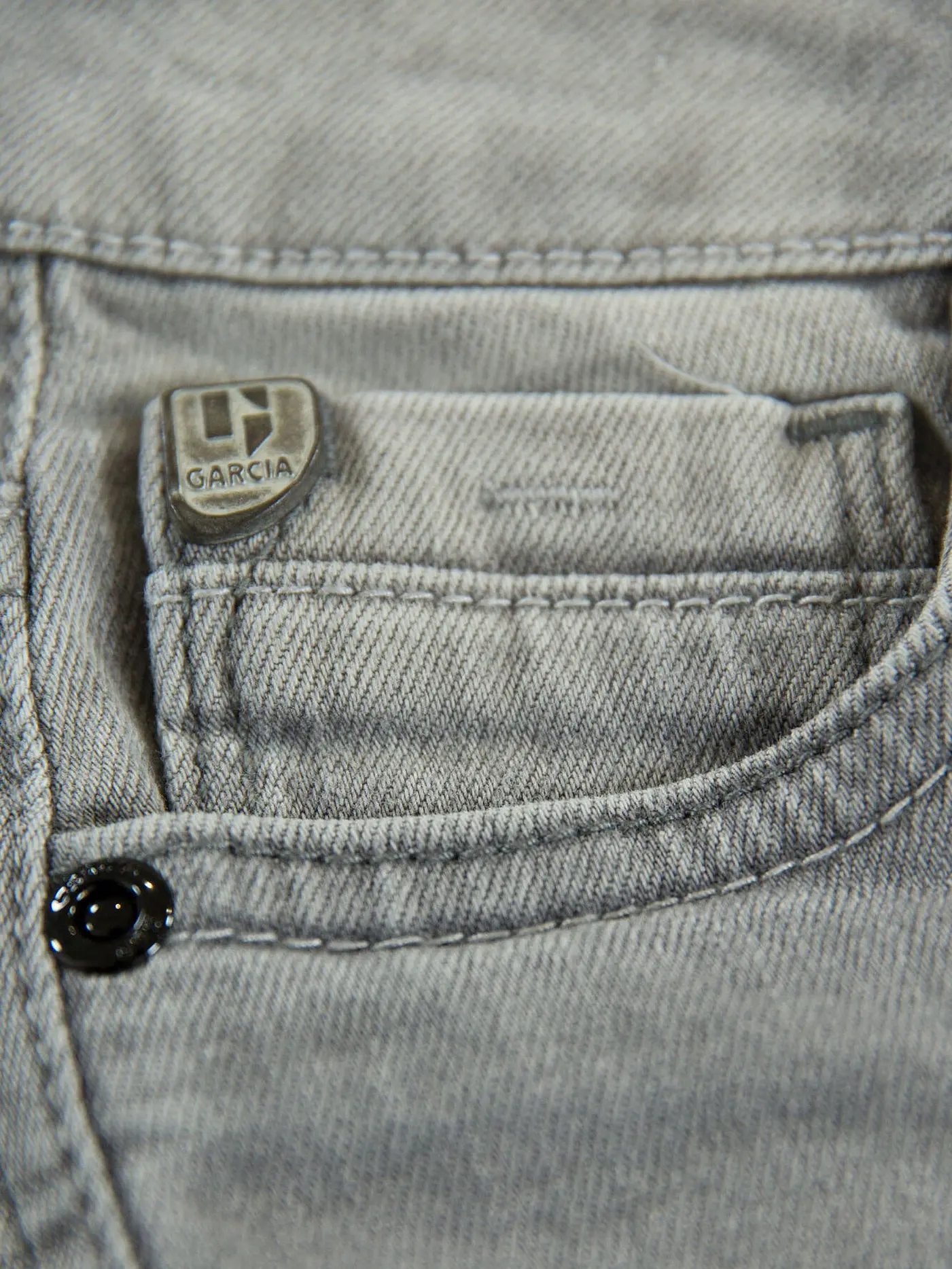 GARCIA | Jungen Jeansbermuda Slim Fit | grau
