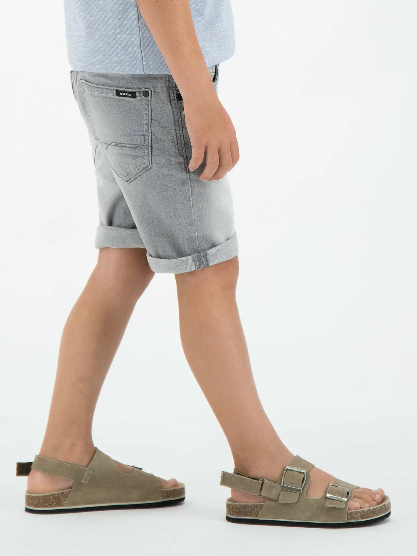 GARCIA | Jungen Jeansbermuda Slim Fit | grau