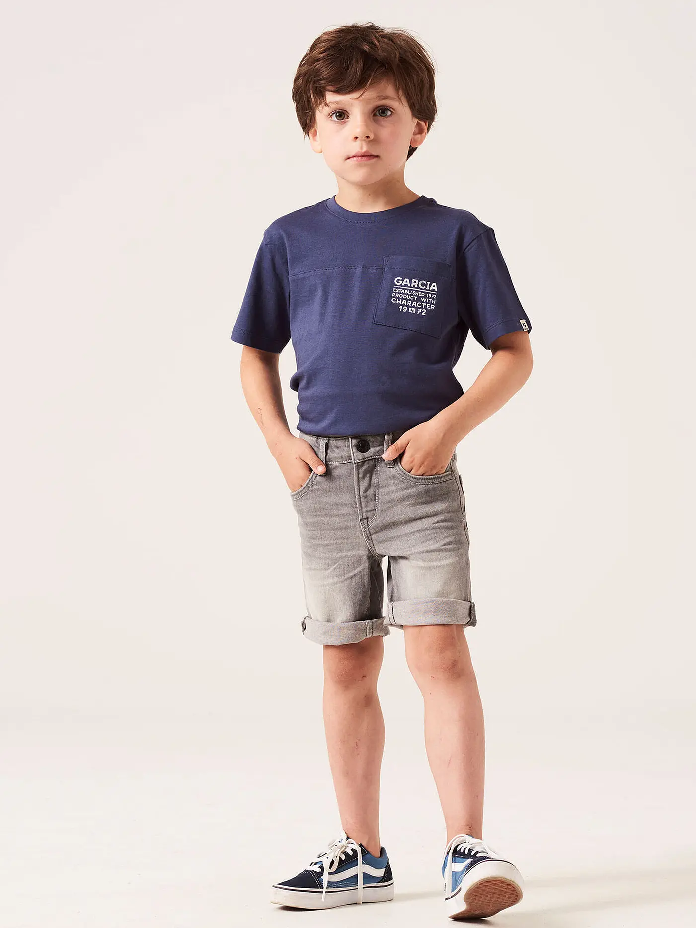 GARCIA | Jungen Shorts Xevi | grau