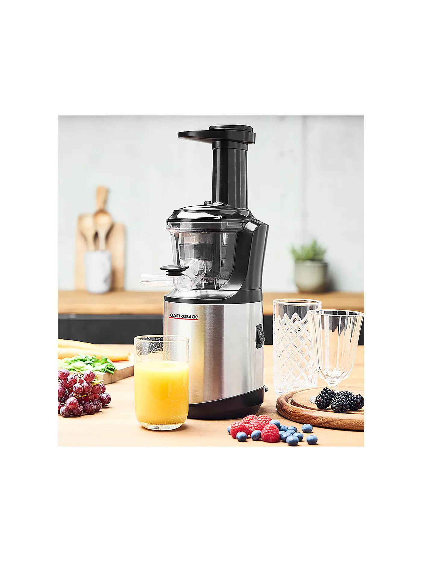 GASTROBACK | Entsafter Slow Juicer 40145 | silber