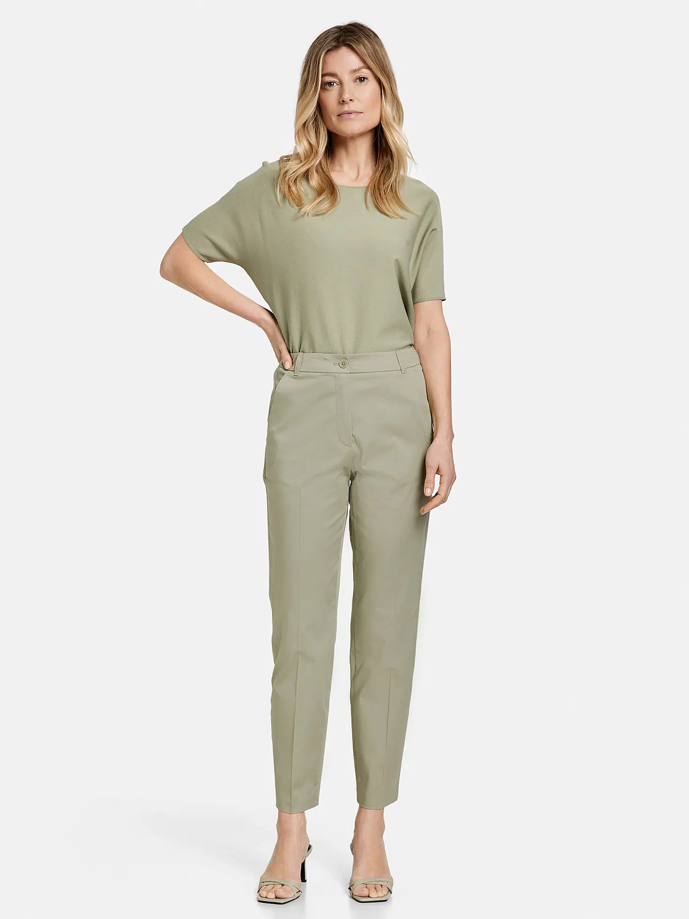 GERRY WEBER | Businesshose  | hellgrün