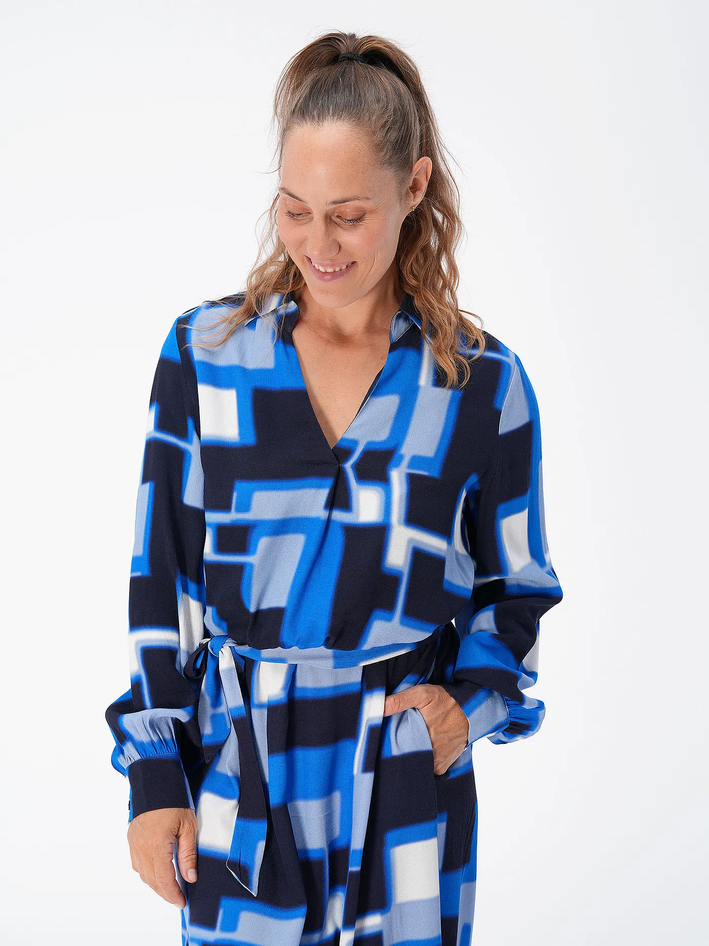 GERRY WEBER | Hemdblusenkleid | blau