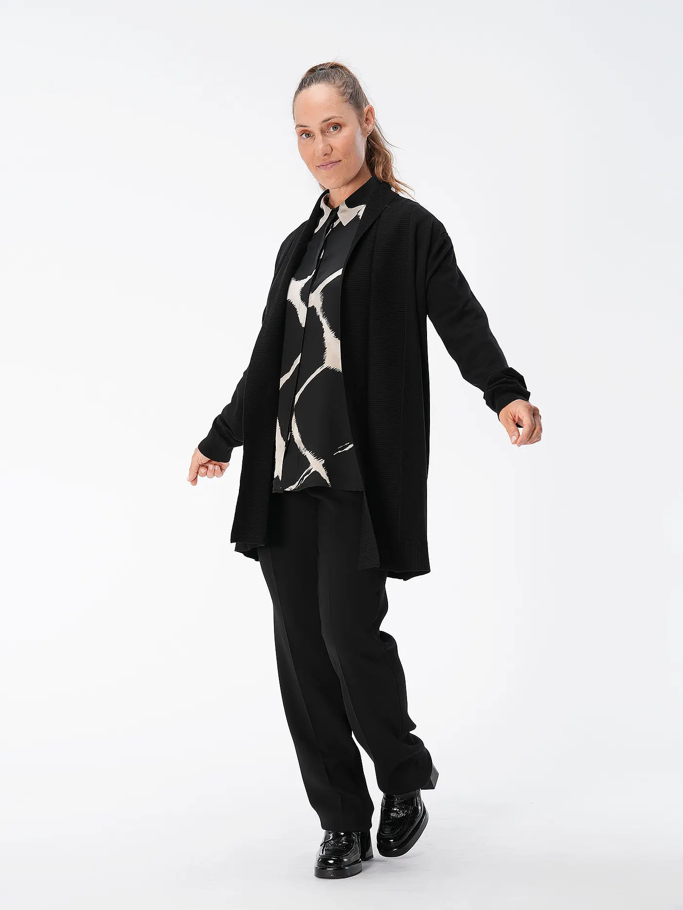 GERRY WEBER | Strickjacke | schwarz