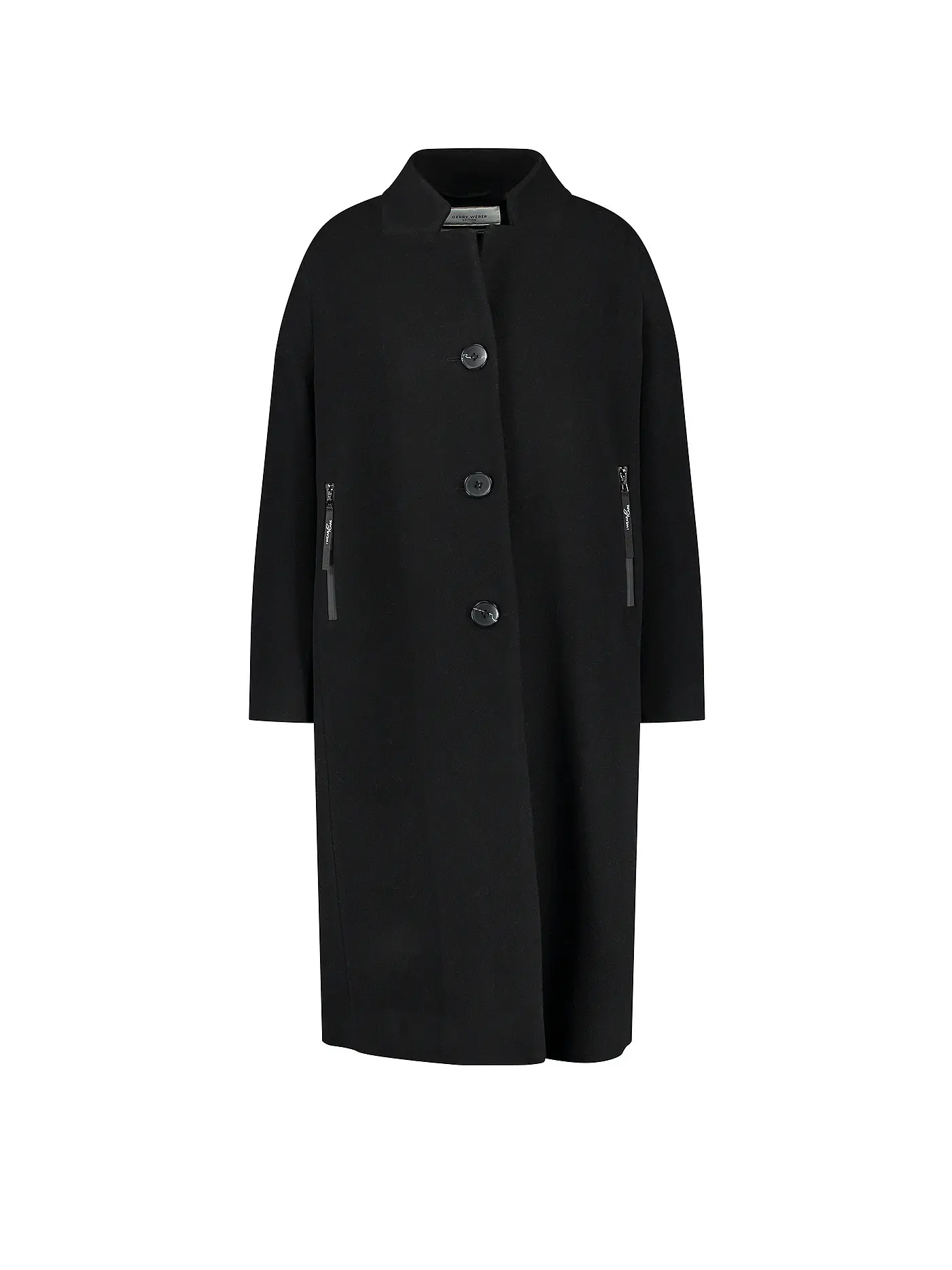 GERRY WEBER | Wollmantel | schwarz