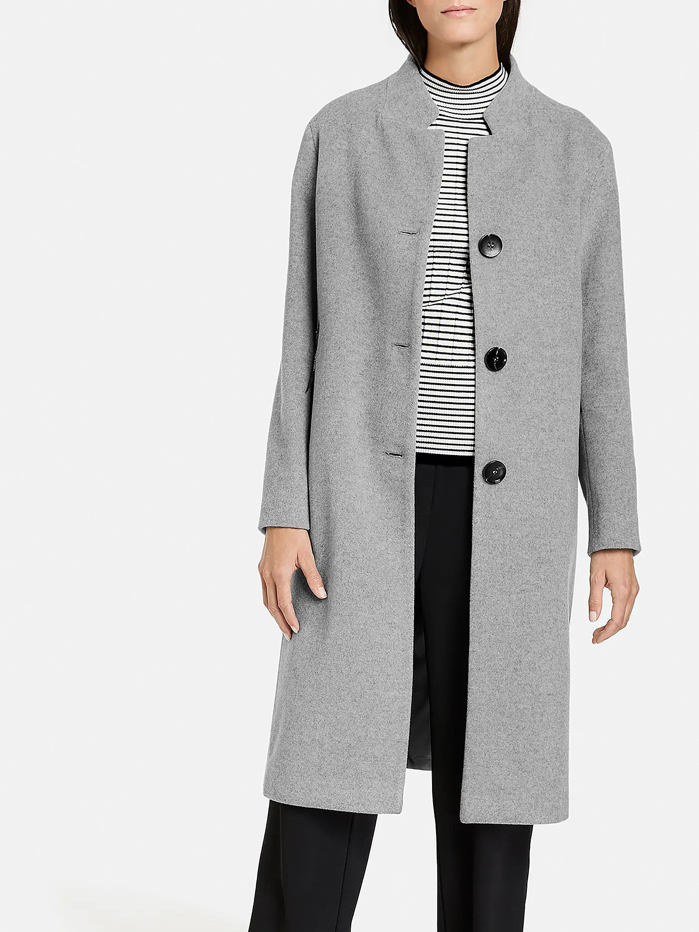 GERRY WEBER | Wollmantel | grau