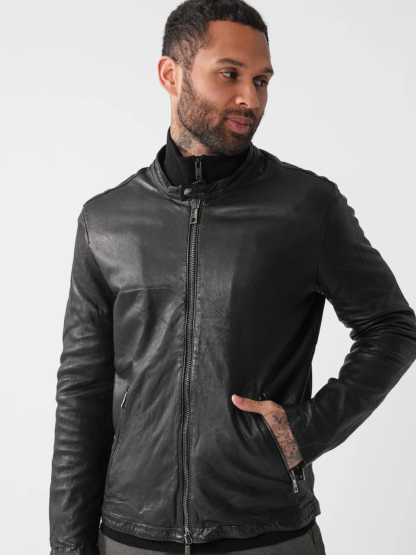 GIORGIO BRATO | Lederjacke | schwarz