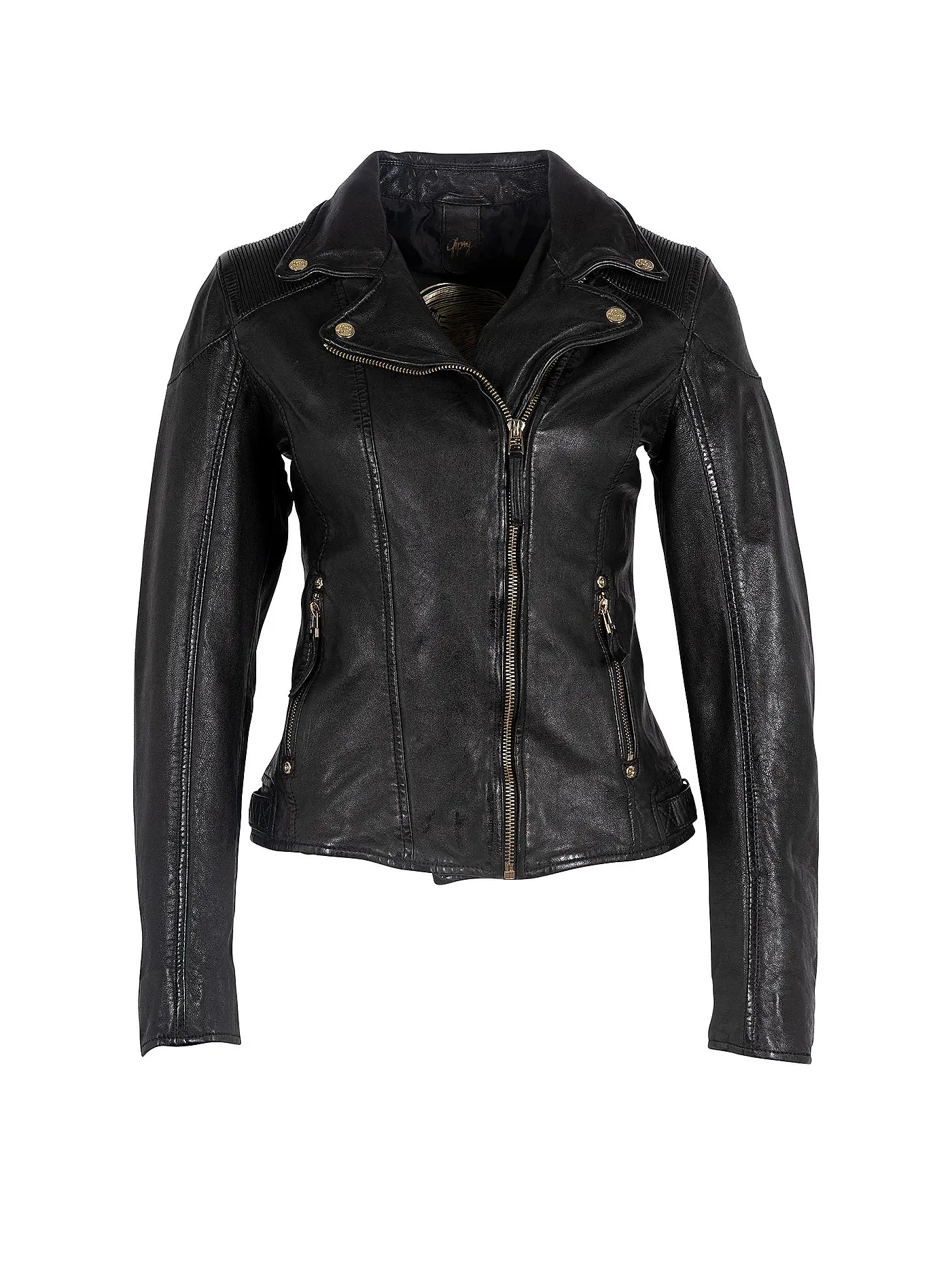 GIPSY BY MAURITIUS | Lederjacke GWHAZIL LRACV | schwarz