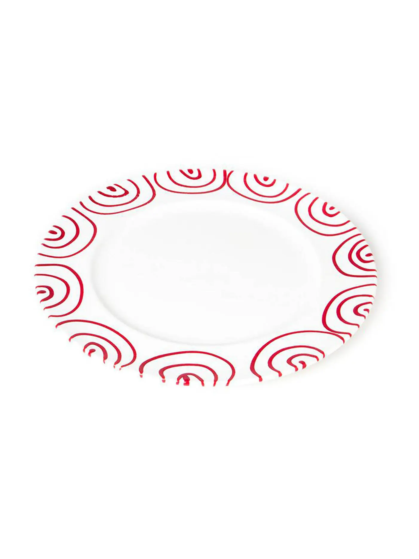 GMUNDNER KERAMIK | Fleischteller Gourmet "Rot Geflammt" 27cm | rot